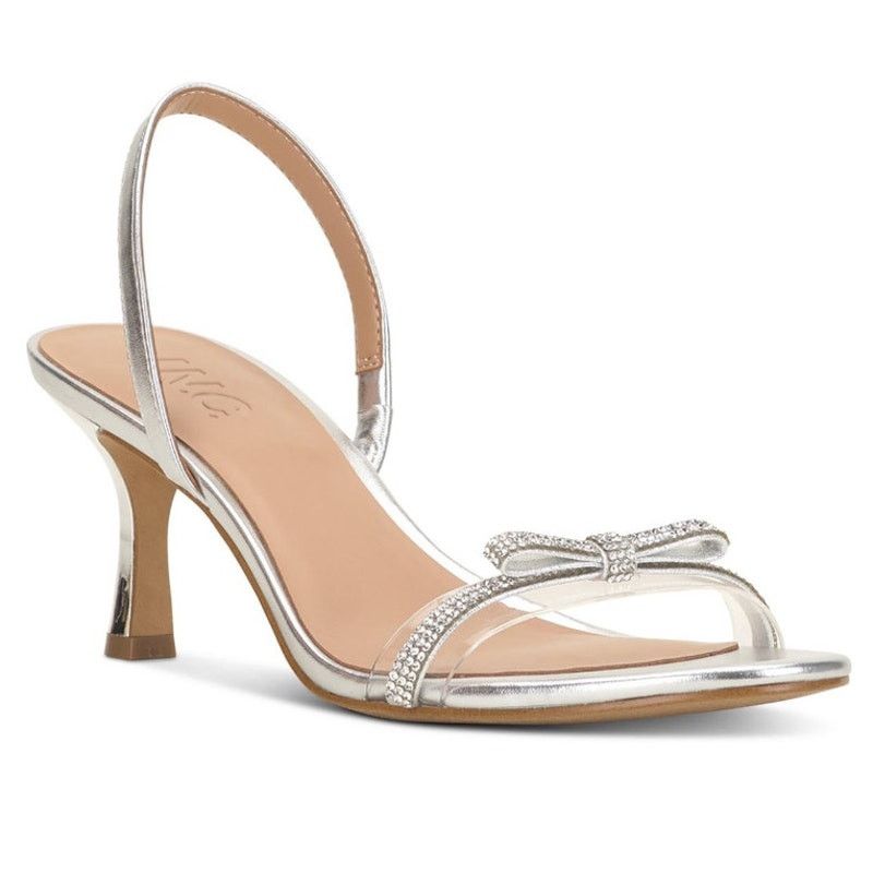 I.N.C INC Womens Silver Crystal Linette Sandal Heels NIB - Sz 9.5 Size US 9.5 / IT 39.5 - 1 Thumbnail