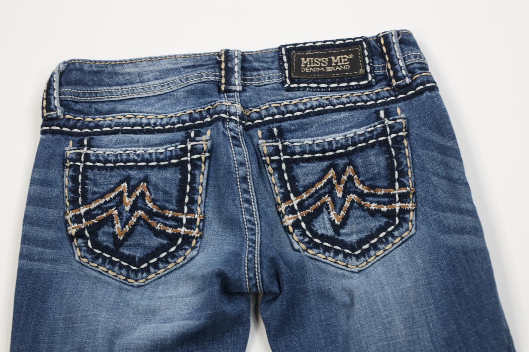 Miss Me Miss Me Thick Stitch Stretch Skinny Leg Denim Jeans Blue Size 26" / US 2 / IT 38 - 12 Thumbnail