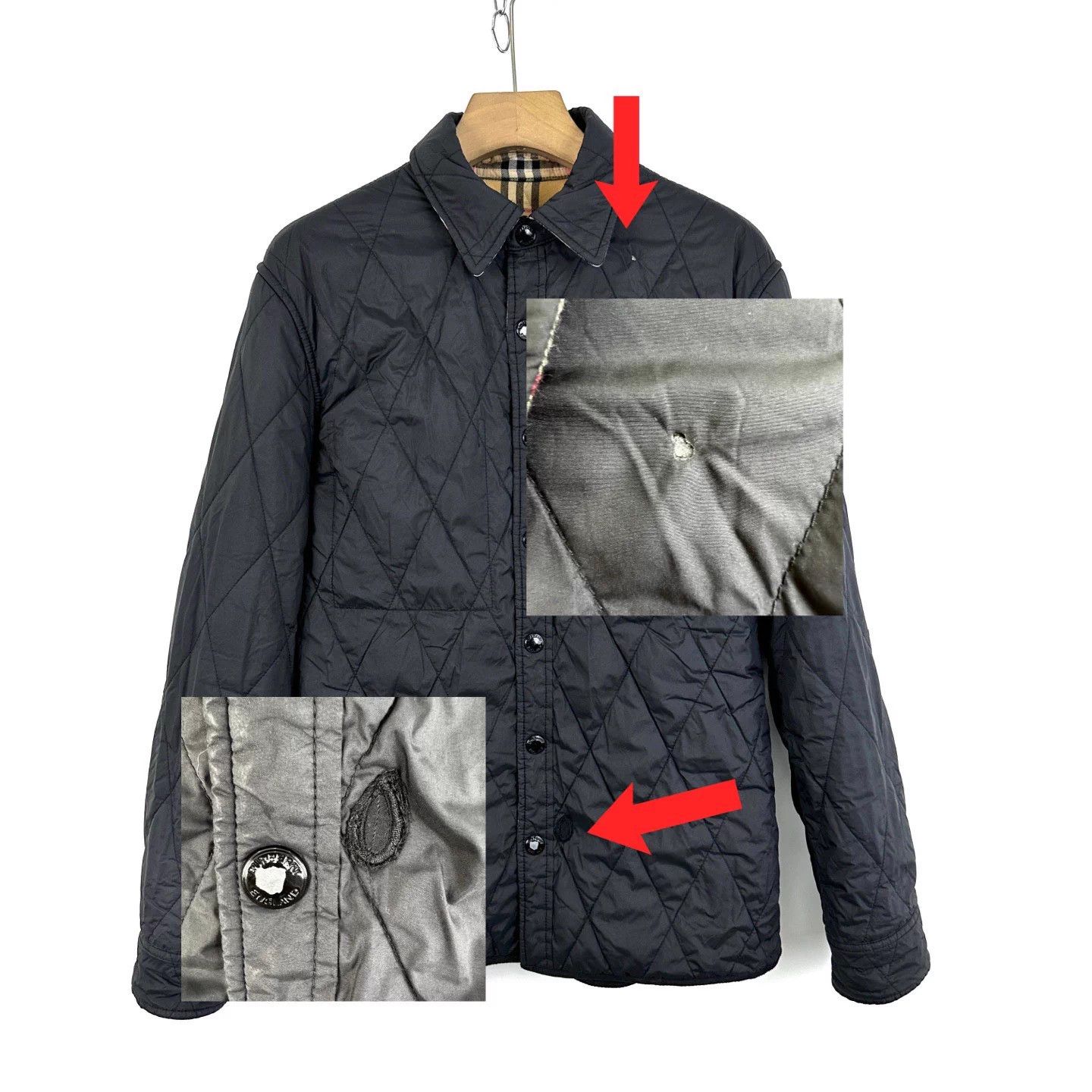 Burberry Burberry Reversible Black Check Collar Jacket 50 Size US M / EU 48-50 / 2 - 7 Thumbnail