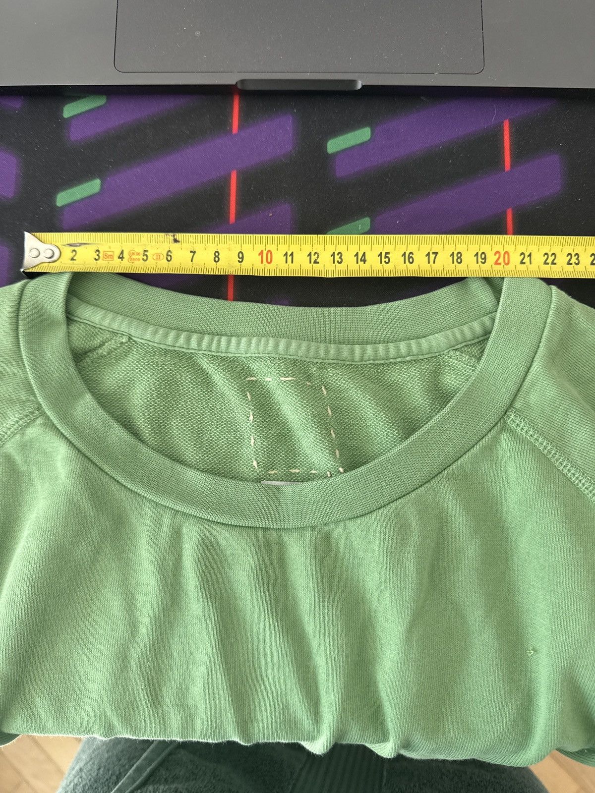 Vintage VISVIM NATURAL VEGGIE DYE green 4 / XL raglan crew shirt Size US XL / EU 56 / 4 - 7 Thumbnail