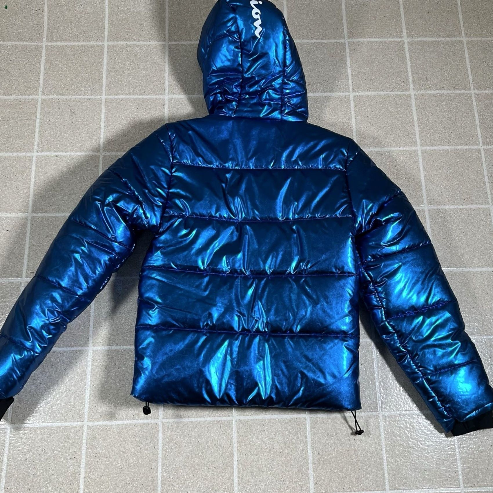 Champion VINTAGE Champion x NASA Metallic Puffer Jacket Mens XS Blue Quilted Space Jacket Size US XS / EU 42 / 0 - 3 Thumbnail