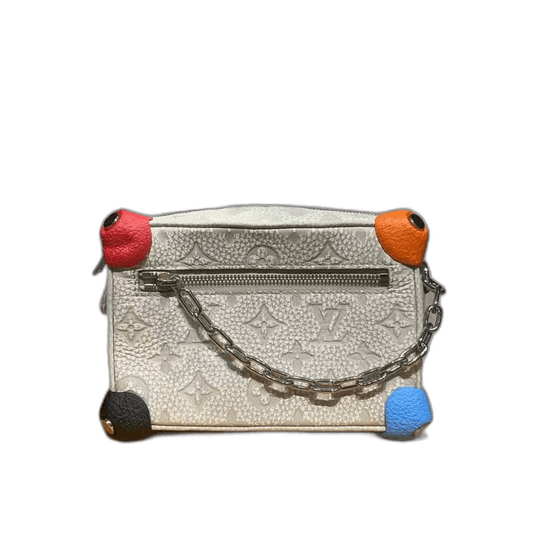 Louis Vuitton Lv Soft Trunk Shoulder Bag in White, Men's