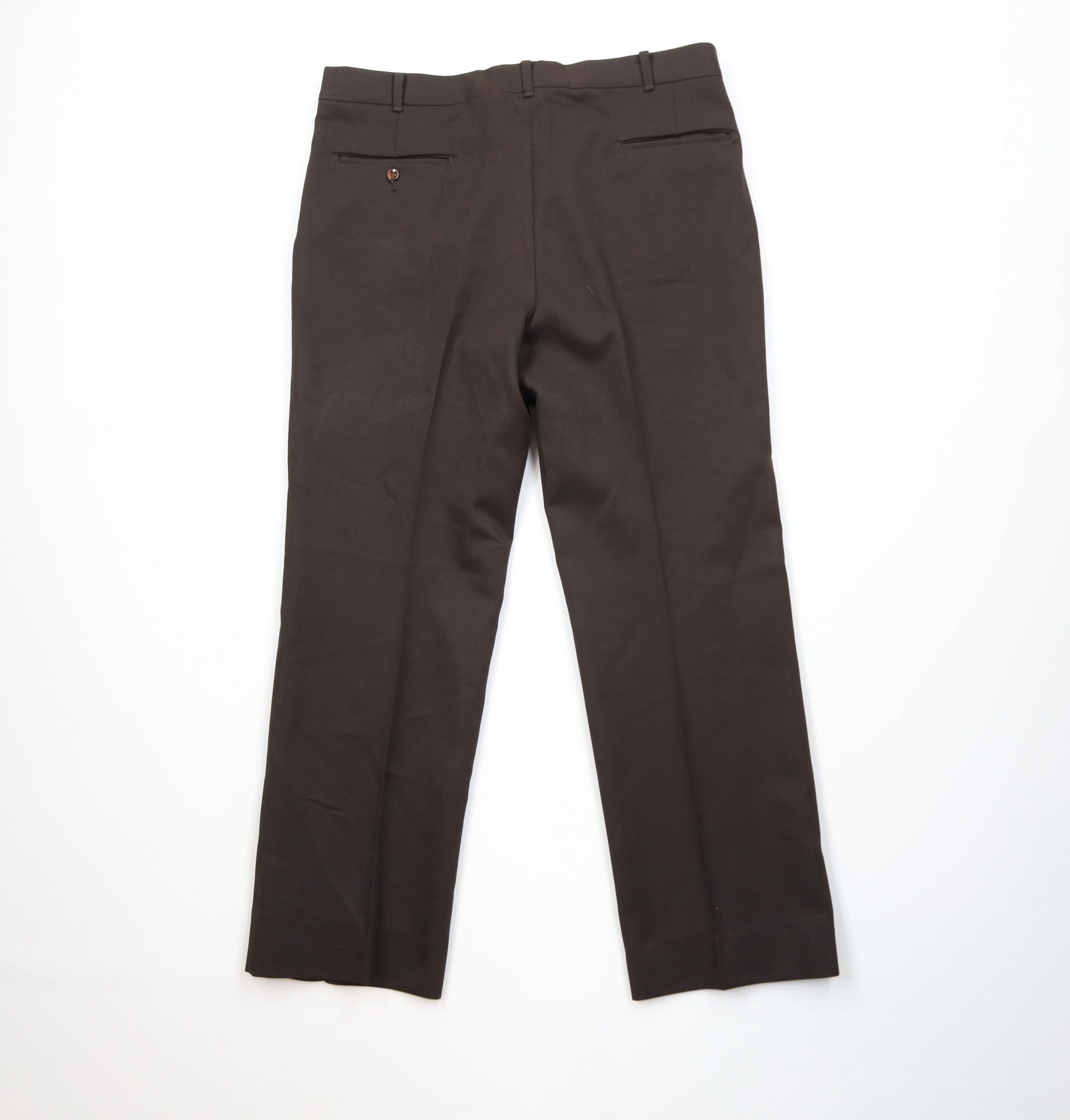 Vintage Vintage 70s Streetwear Flared Wide Leg Chino Pants Brown USA Size US 36 / EU 52 - 9 Thumbnail