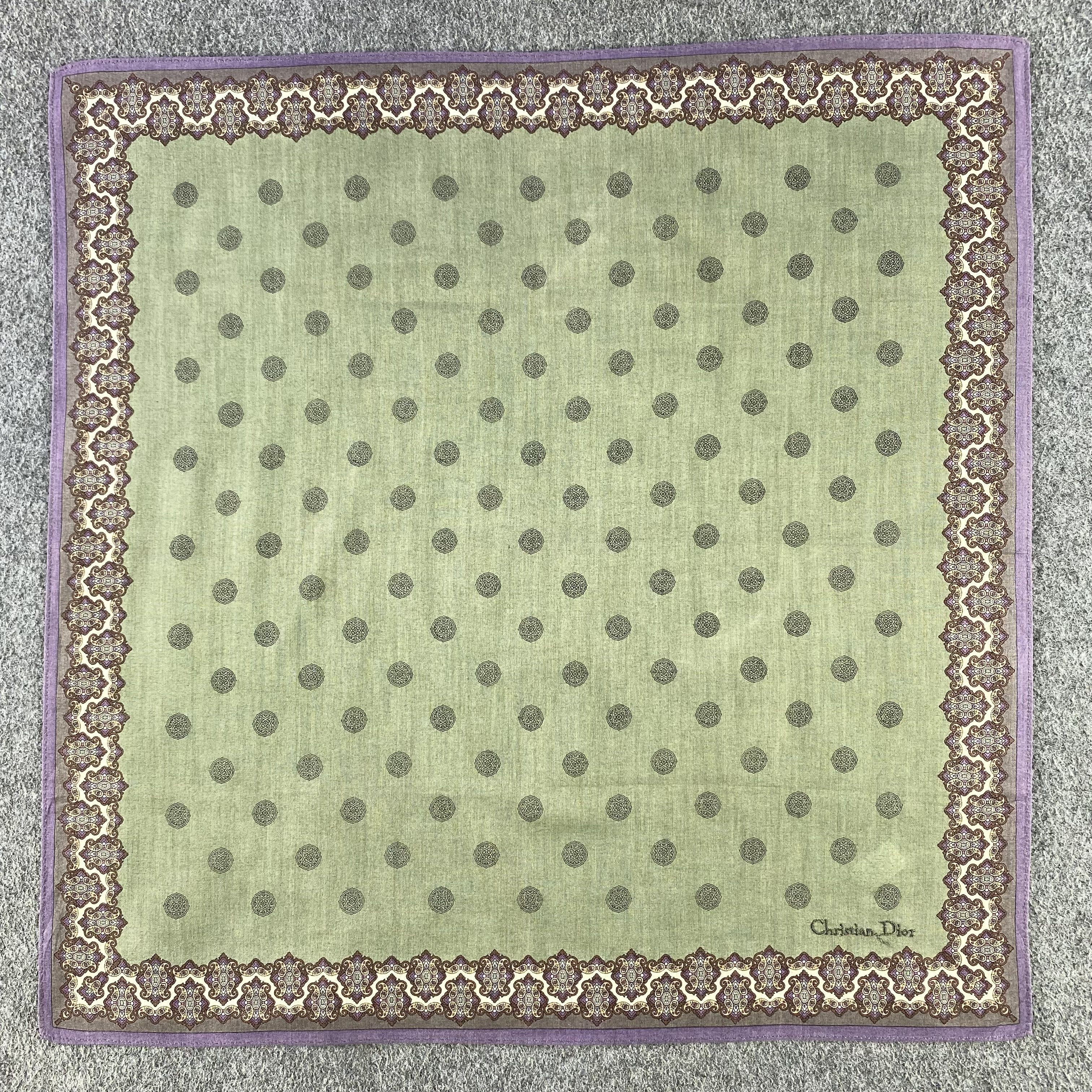Vintage Christian Dior Handkerchief/Neckerchief/Bandana HC699 Size ONE SIZE - 1 Thumbnail