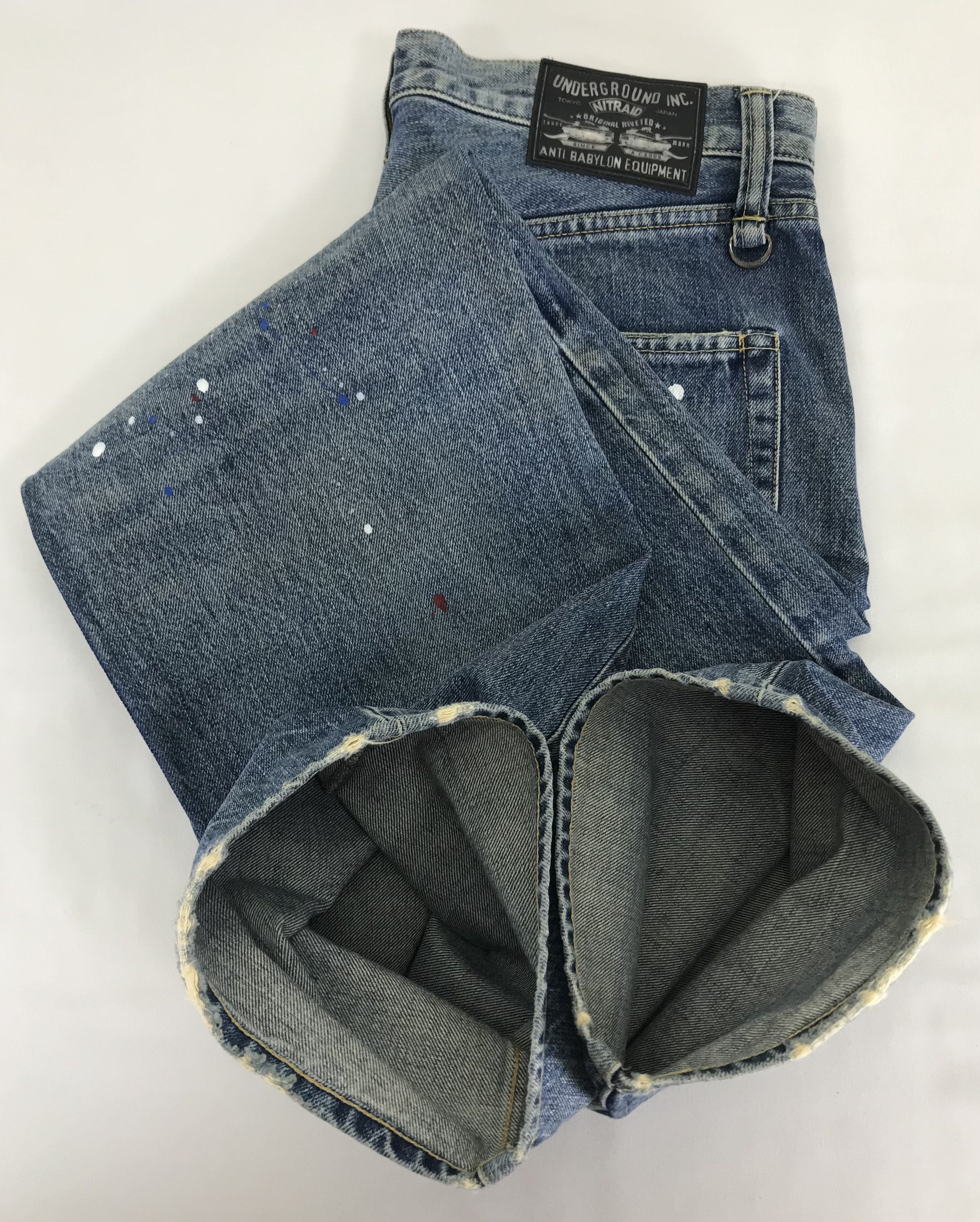 Nitraid Vintage Nitraid Japanese Paint Splatter Jeans Size US 34 / EU 50 - 15 Thumbnail