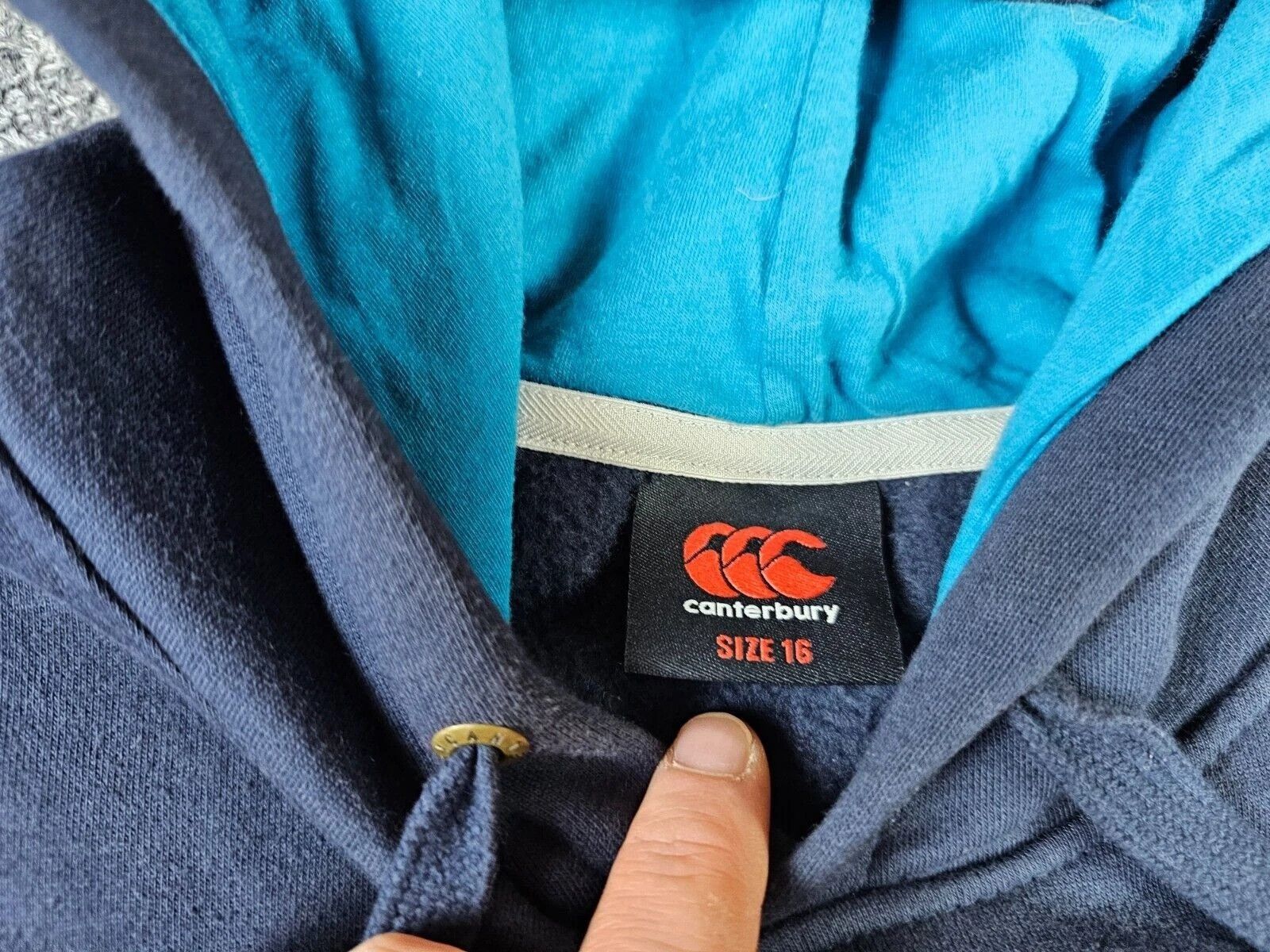 Canterbury of New Zealand Canterbury CCC Rugby Hoodie Navy Pink Logo Boys XL Fleece Size US XL / EU 56 / 4 - 4 Thumbnail
