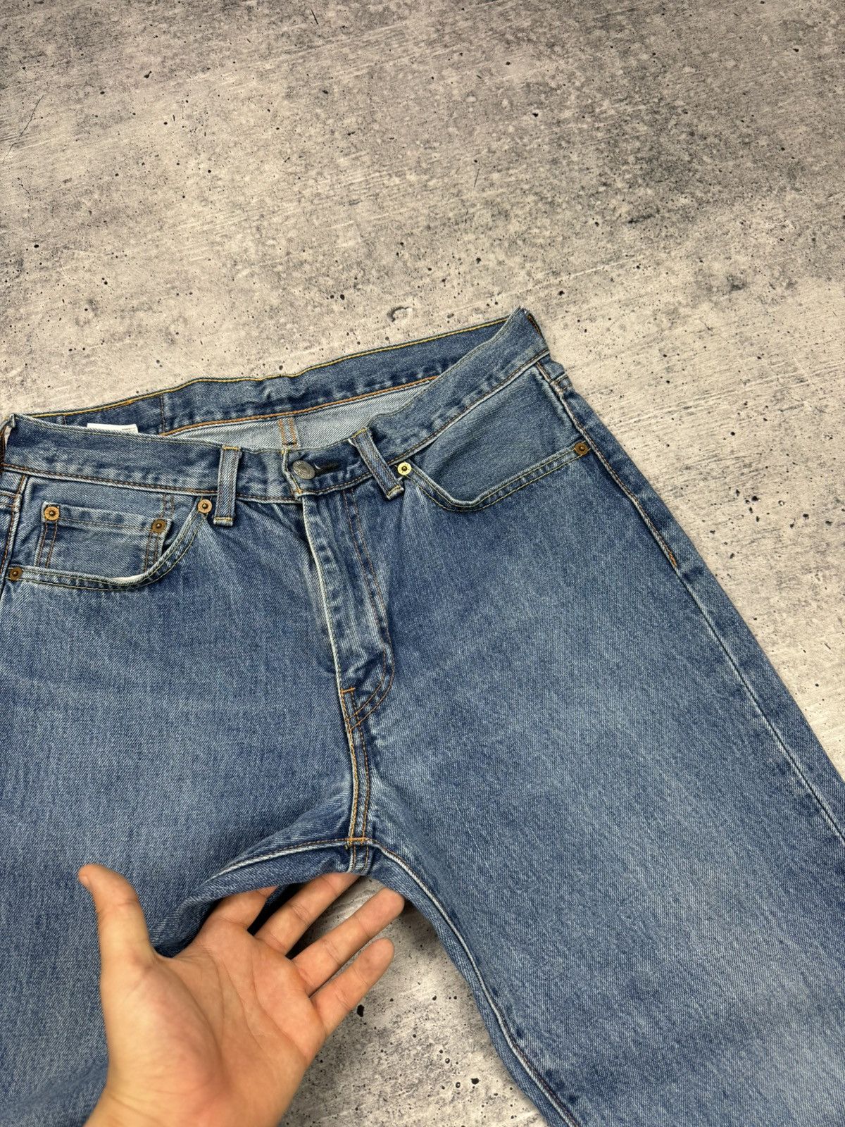 Levi's × Vintage Vintage Levi’s 751 Y2K Blue Stonewashed Denim Jeans Pants Size US 32 / EU 48 - 10 Thumbnail