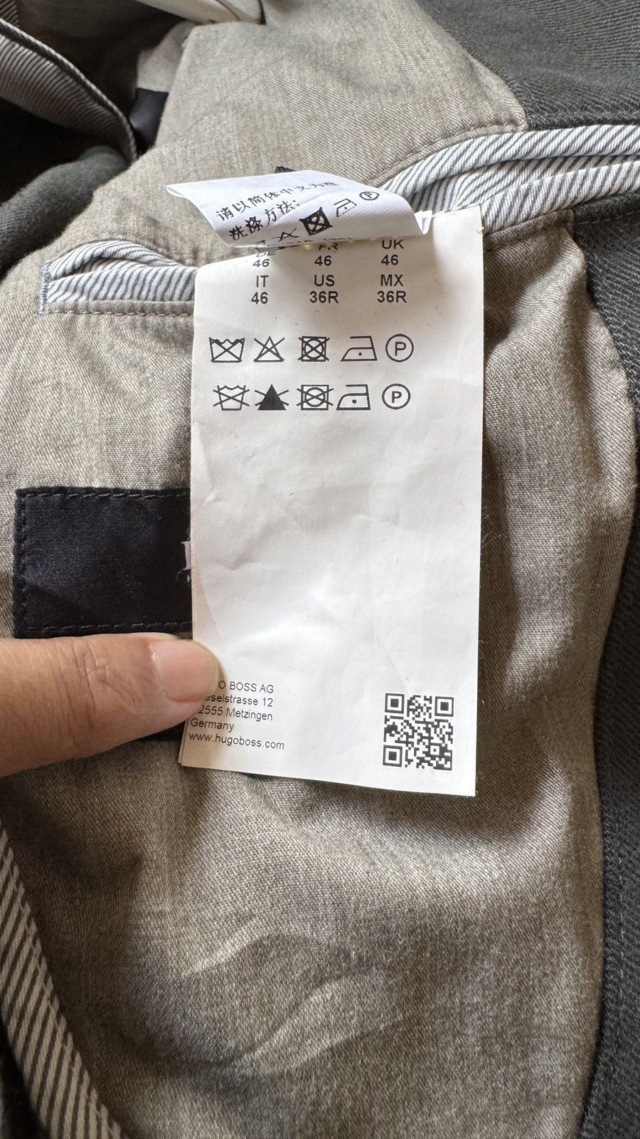 Designer × Hugo Boss HUGO BOSS BLAZER Size 36R - 14 Thumbnail