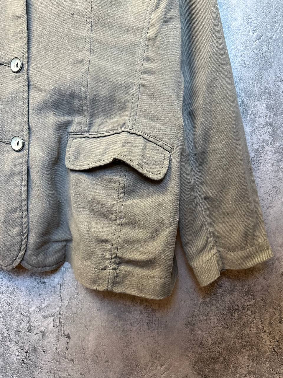 Vintage Dubarry Classic Tailored Jacket Cotton Linen Blend Size L / US 10 / IT 46 - 9 Thumbnail