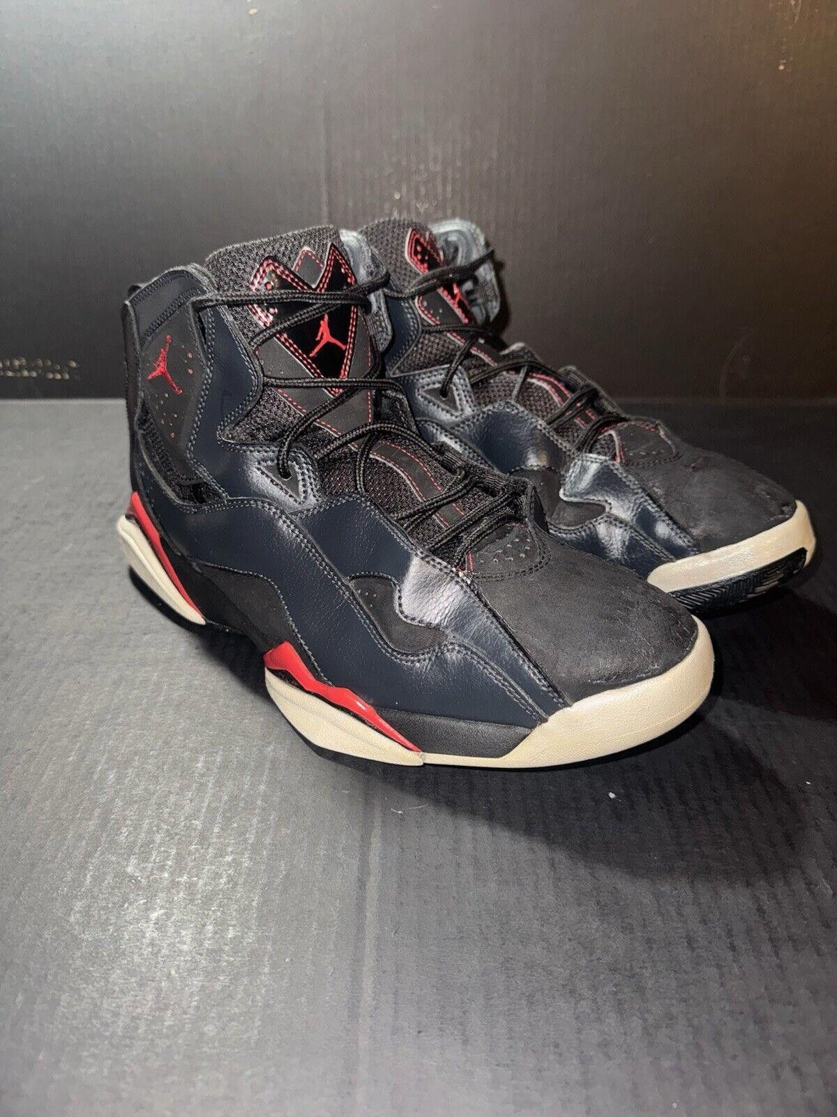 Jordan Brand Nike Air Jordan True Flight Black Red Grey 342964-002 Sz 11 Size US 11 / EU 44 - 2 Thumbnail