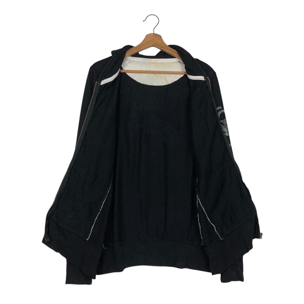 Japanese Brand Vintage R Spirit Motorcycle Graphic Zip Hoodie Black Size US L / EU 52-54 / 3 - 13 Thumbnail