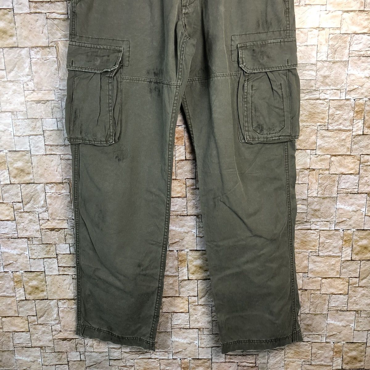 Alpha Industries Alpha Industrie Grey Cargo Multipocket Pants #A152 Size US 31 - 3 Thumbnail