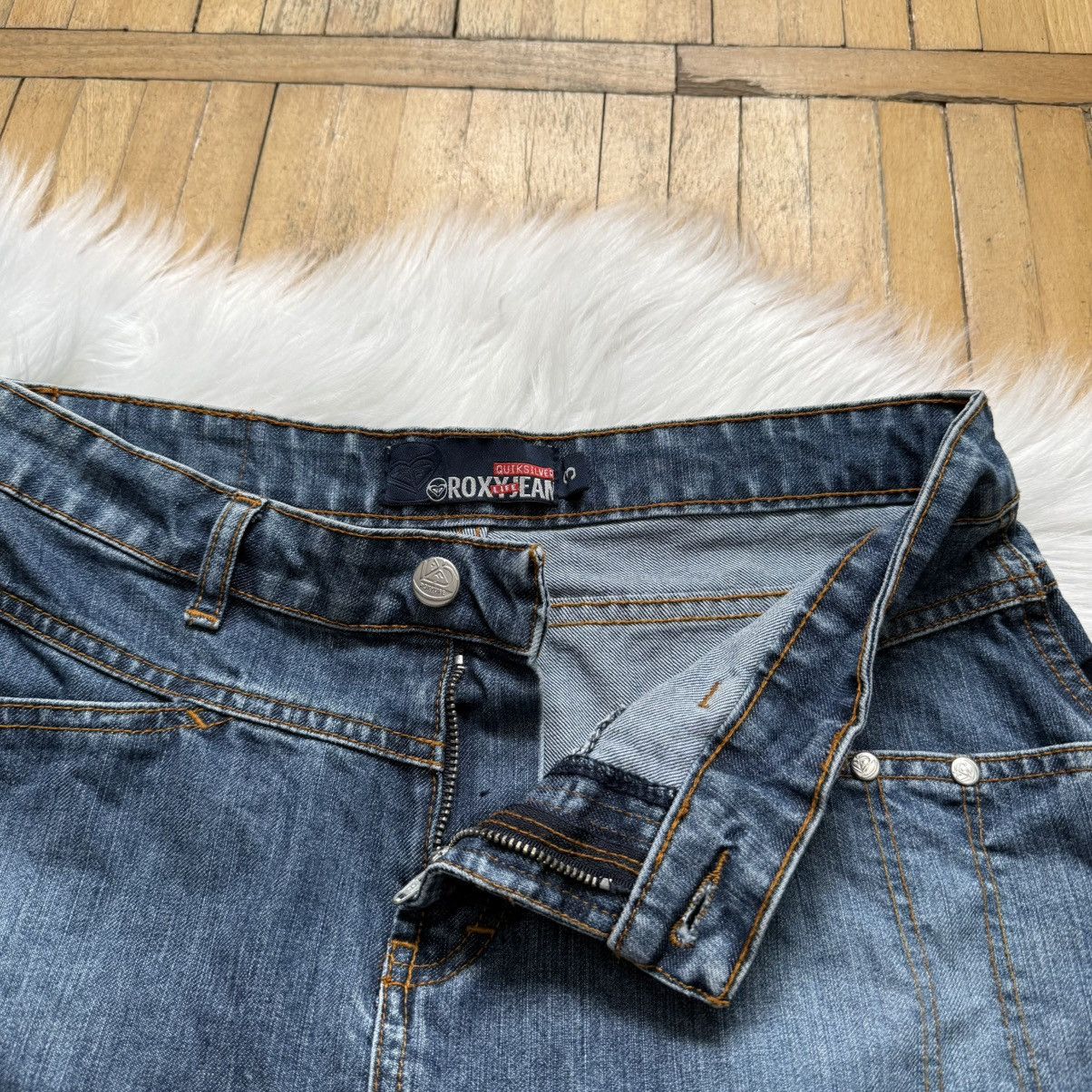 Quiksilver 📌 Vintage Y2K Roxy Quiksilver Denim Skirt Size 27" / US 4 / IT 40 - 8 Thumbnail