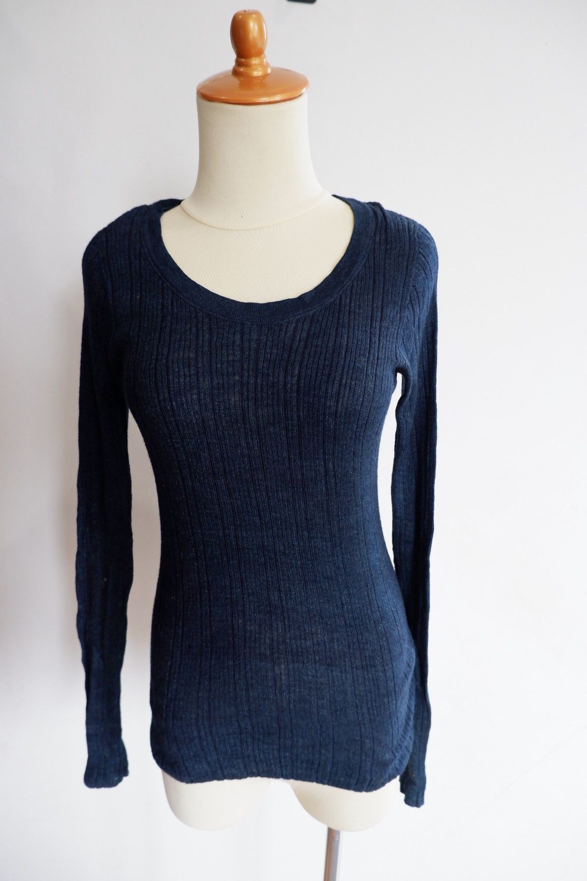 Vintage 45Rpm Knitwear Womens Top Indigo Color