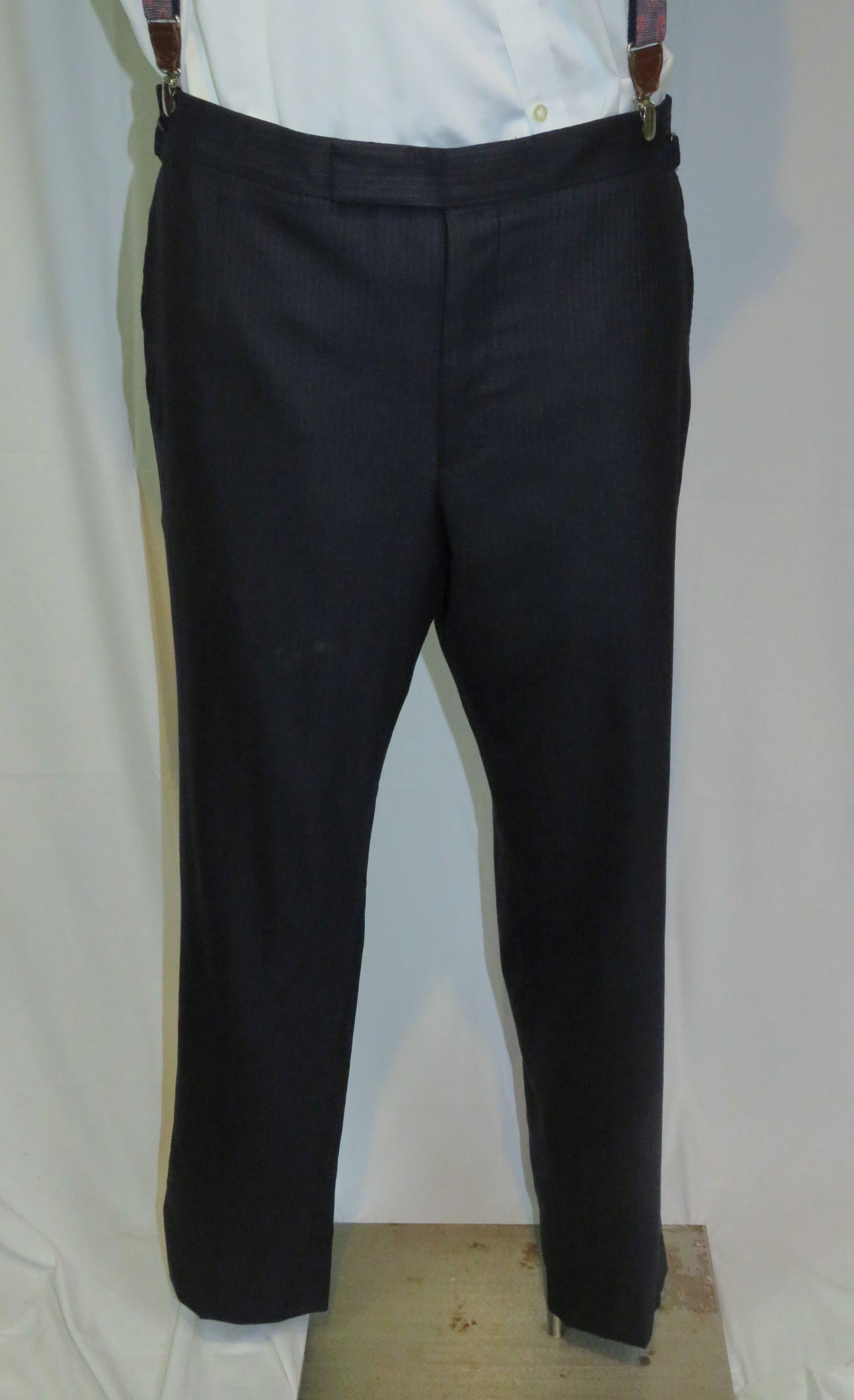 Tom Ford O'Connor Blue Stripe Silk Blend Current Two Button Suit 44L Size 44L - 14 Thumbnail