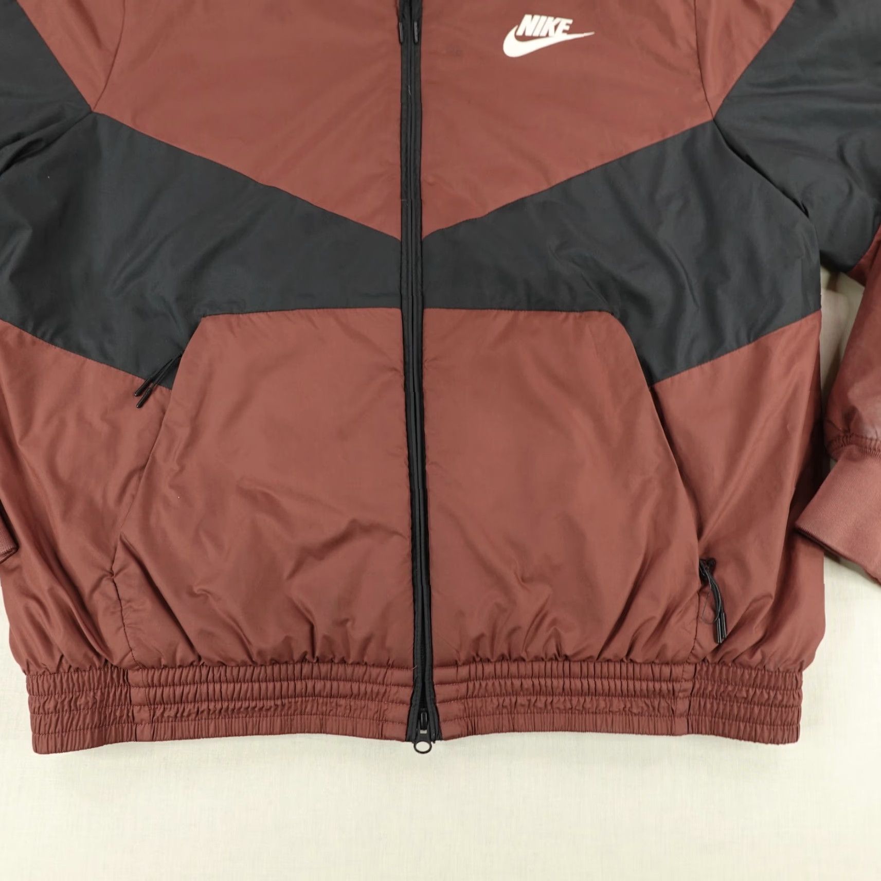 Nike Nike Jacket Mens XL Red Burgundy Colorblock Synthetic Fill Bomber Puffer Coat Size US XL / EU 56 / 4 - 3 Thumbnail