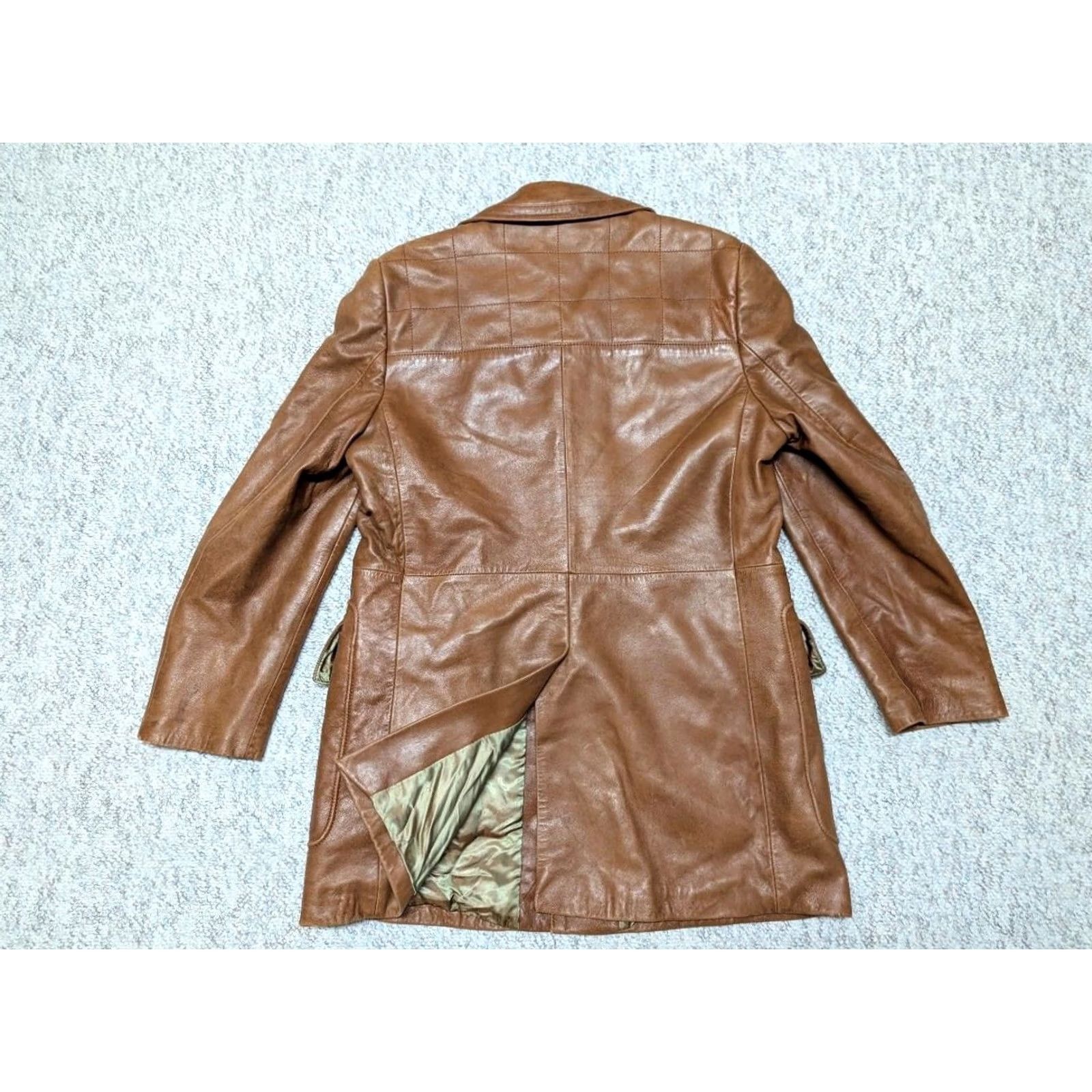 Vintage VINTAGE Cortefiel Leather Coat 42 brown LAMBSKIN butter-soft jacket MEN M brown coat overcoat 42 18.5" shoulders Mens Size US M / EU 48-50 / 2 - 4 Thumbnail
