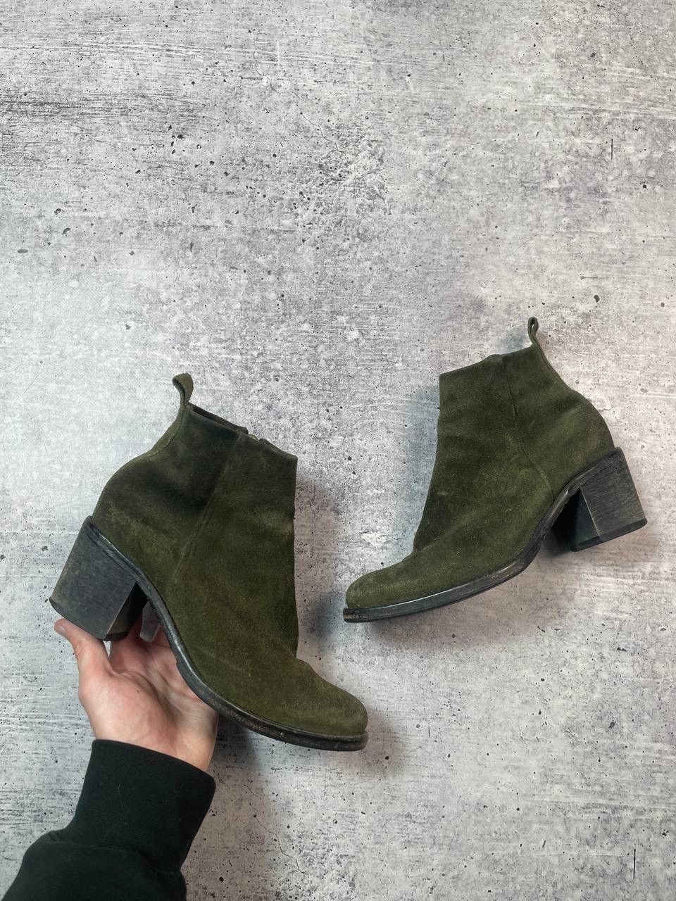 Diesel Vintage 00s Diesel Suede Ankle Boots Shoes Y2K Size US 7 / IT 37 - 1 Thumbnail