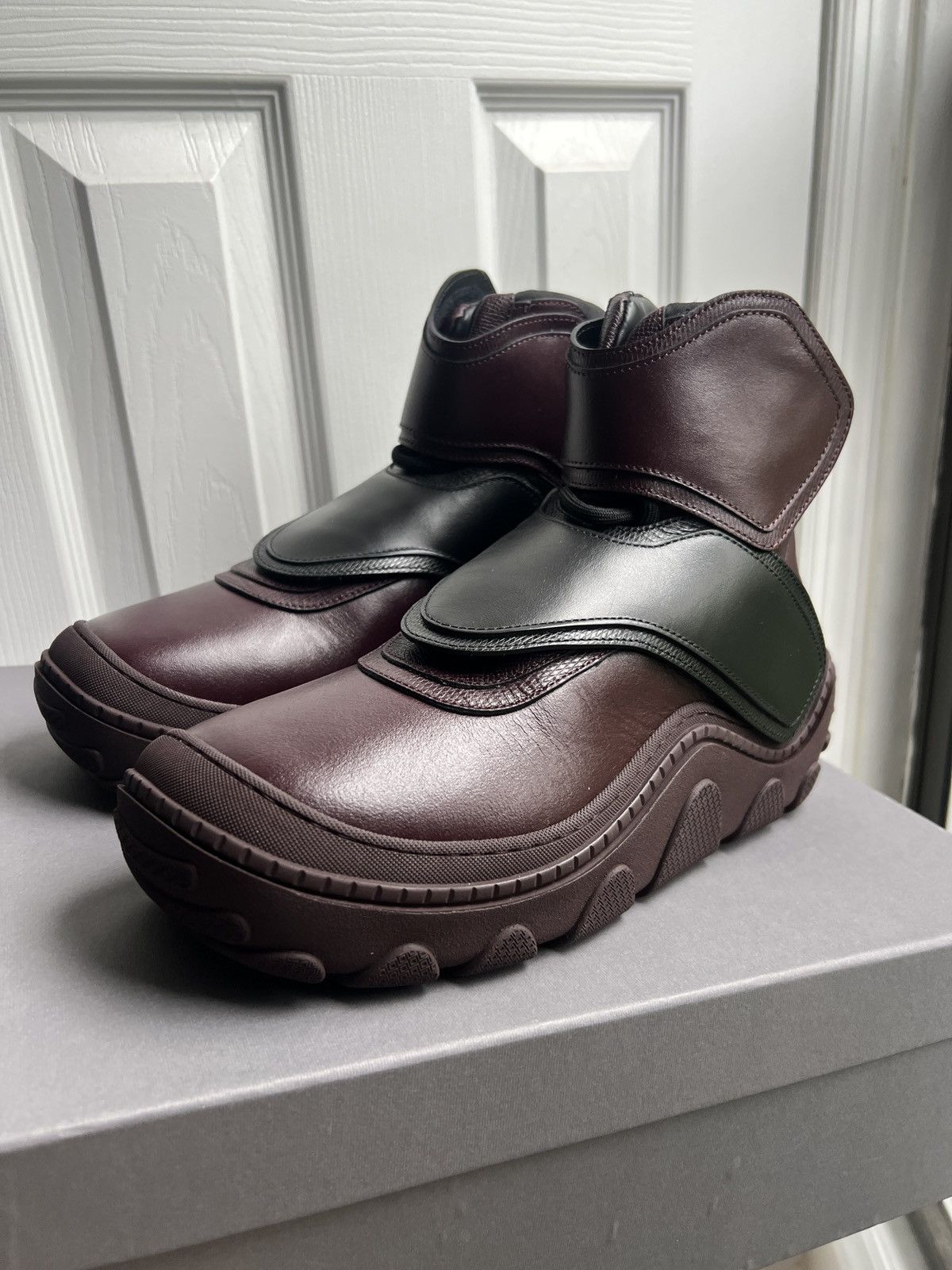 Kiko Kostadinov Tonkin Strap Boots SZ 42 Barolo