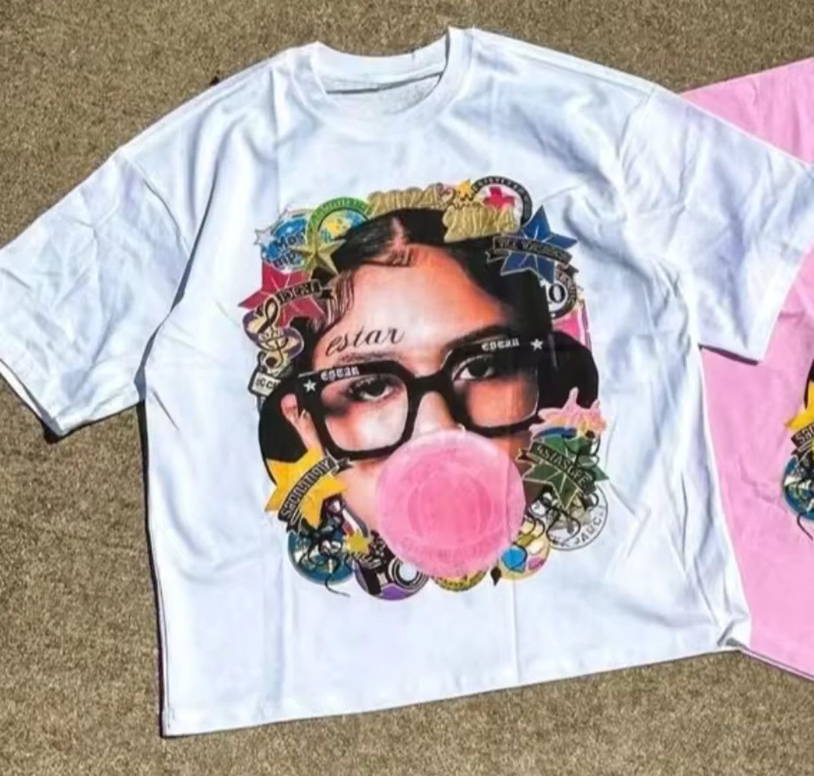 Other Y2K Streetwear Bubblegum Cartoon Pattern T-Shirt Punk Tees Size US L / EU 52-54 / 3 - 3 Thumbnail