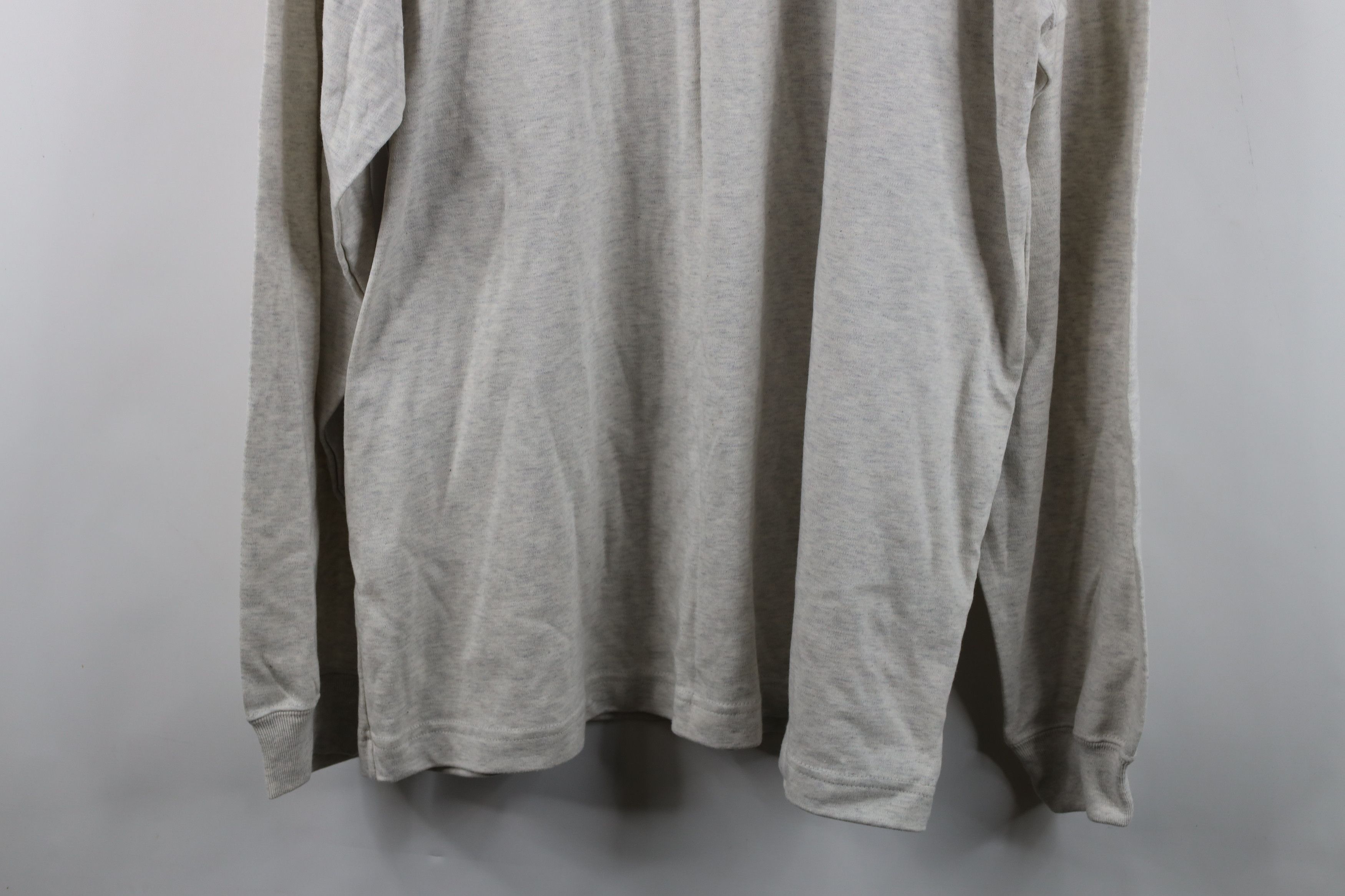 J.Crew Deadstock Vintage 90s J Crew Turtleneck T-Shirt Gray Cotton Size US XL / EU 56 / 4 - 3 Thumbnail