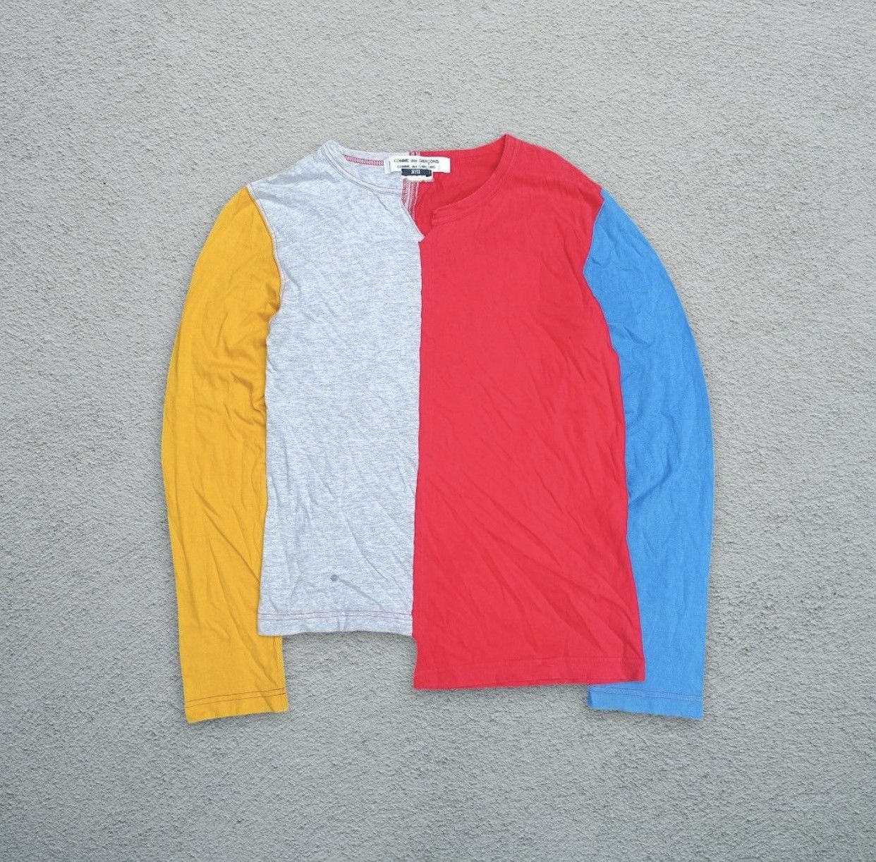 Comme des Garcons AW07 COMME DES GARÇONS ASYMMETRICAL FOUR TONE SHIRT Size S / US 4 / IT 40 - 1 Thumbnail
