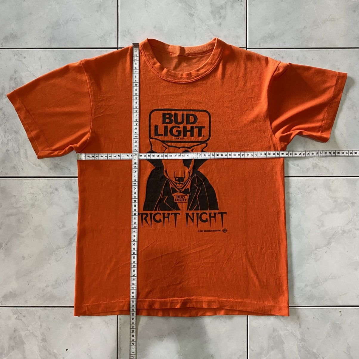 Vintage Vintage 1987 Bud Light Fright Night Halloween Orange Graphic Size US M / EU 48-50 / 2 - 16 Thumbnail