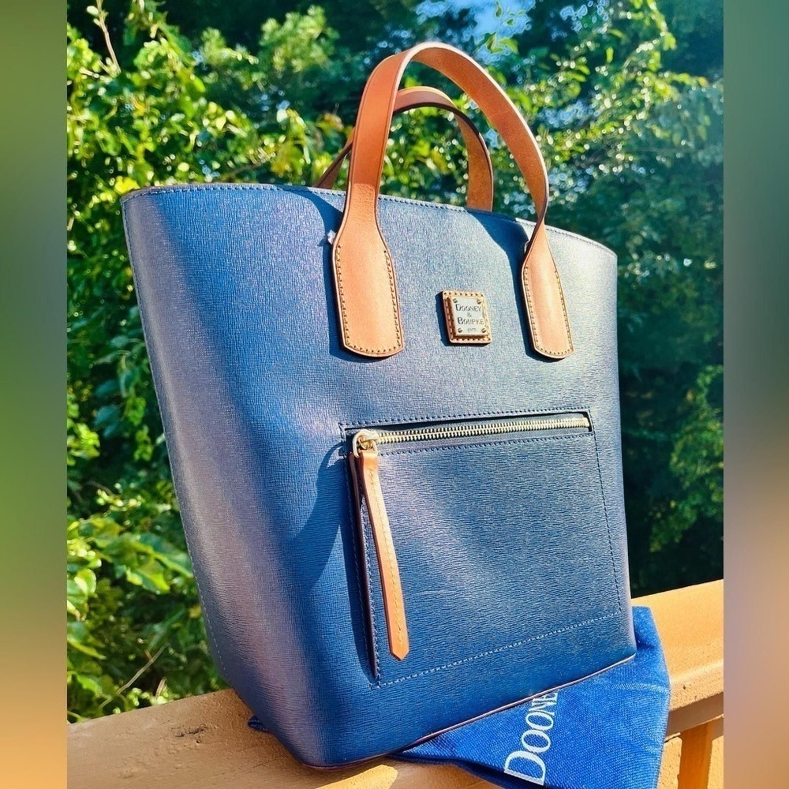 Dooney & Bourke Dooney And Bourke Darla Shopping Bag Marina Blue NWT Size ONE SIZE - 2 Thumbnail