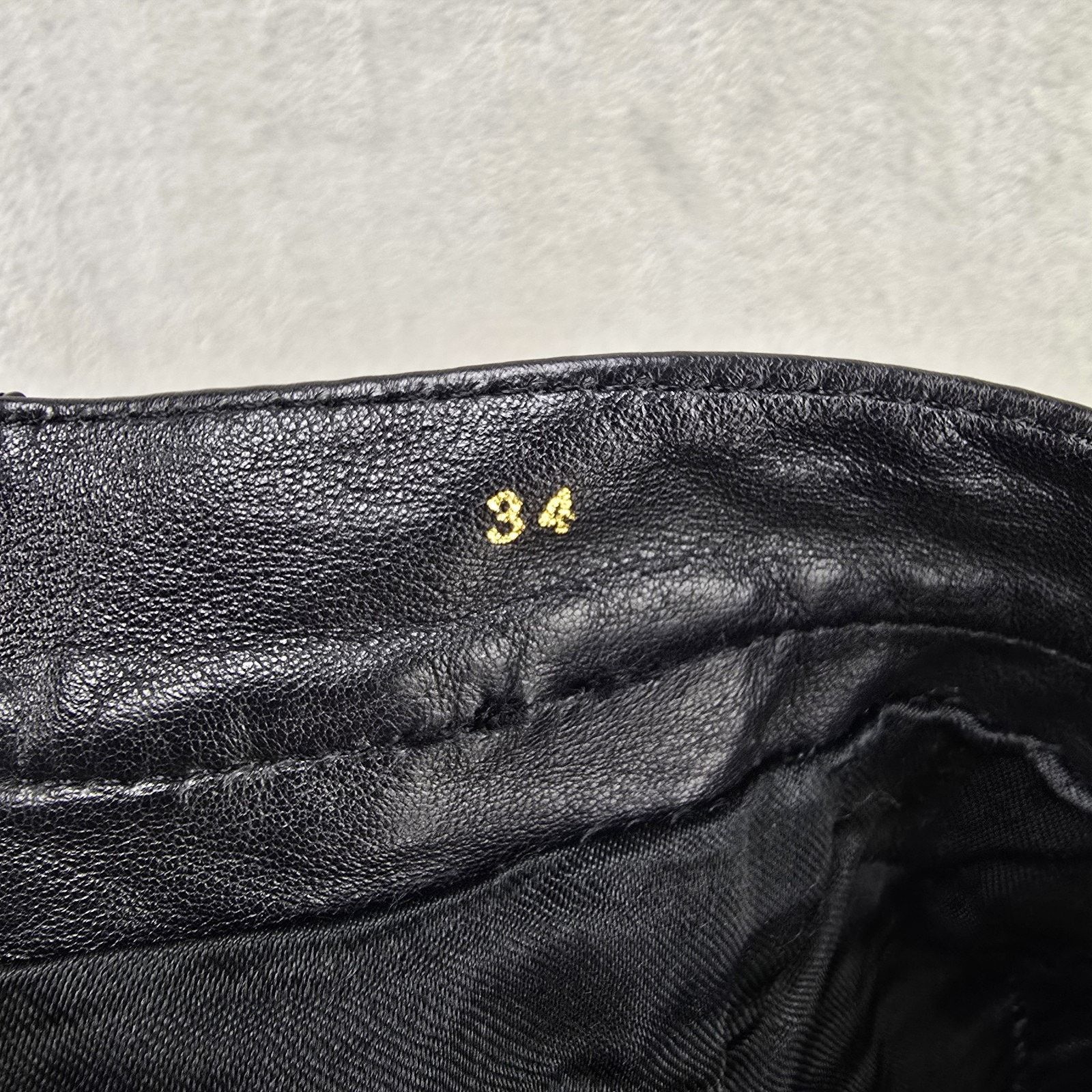 Paco Rabanne Vintage Paco Rabanne Paris Leather Pants 34 (Fit 28x32) 70s Size 28" / US 6 / IT 42 - 6 Thumbnail