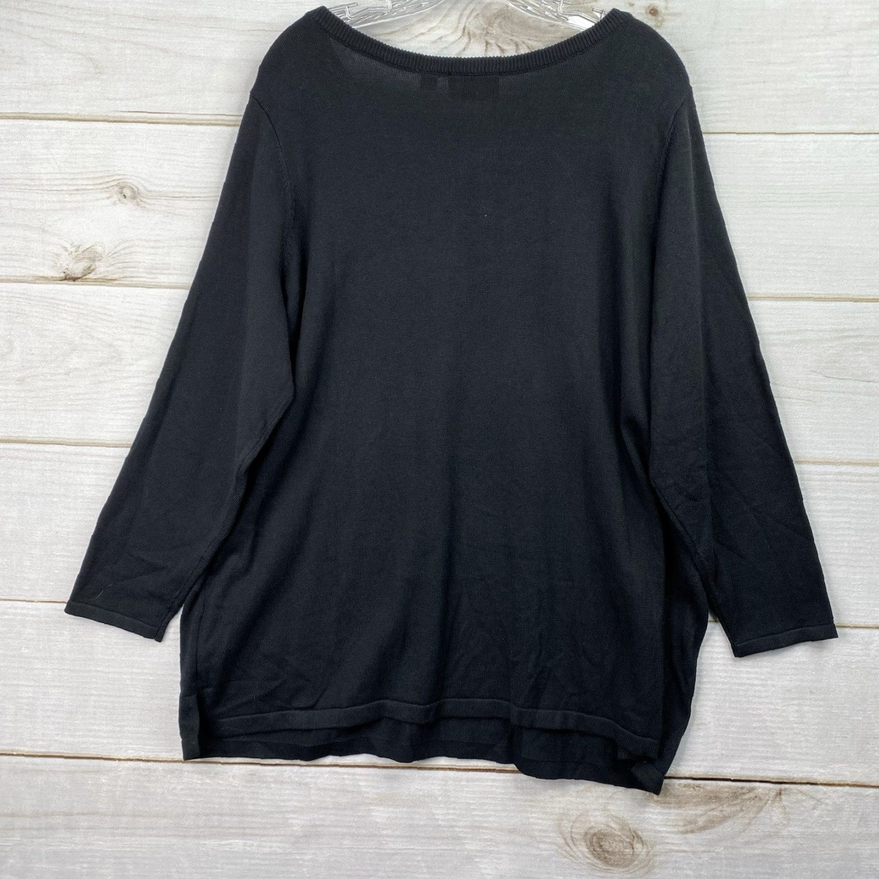 Quacker Factory VINTAGE Quacker Factory Sweater Shirt 1X Black Scottie Dog Sequin Embroidered NWT Easter Spring 90s Women Mens Size XL / US 12-14 / IT 48-50 - 6 Thumbnail