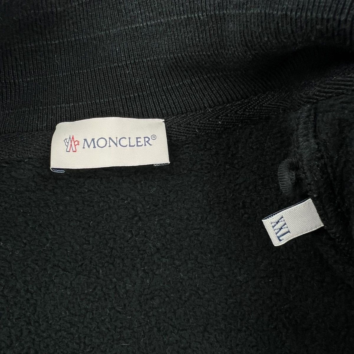 Moncler Moncler Black Full Zip Sweatshirt Size US XL / EU 56 / 4 - 4 Thumbnail