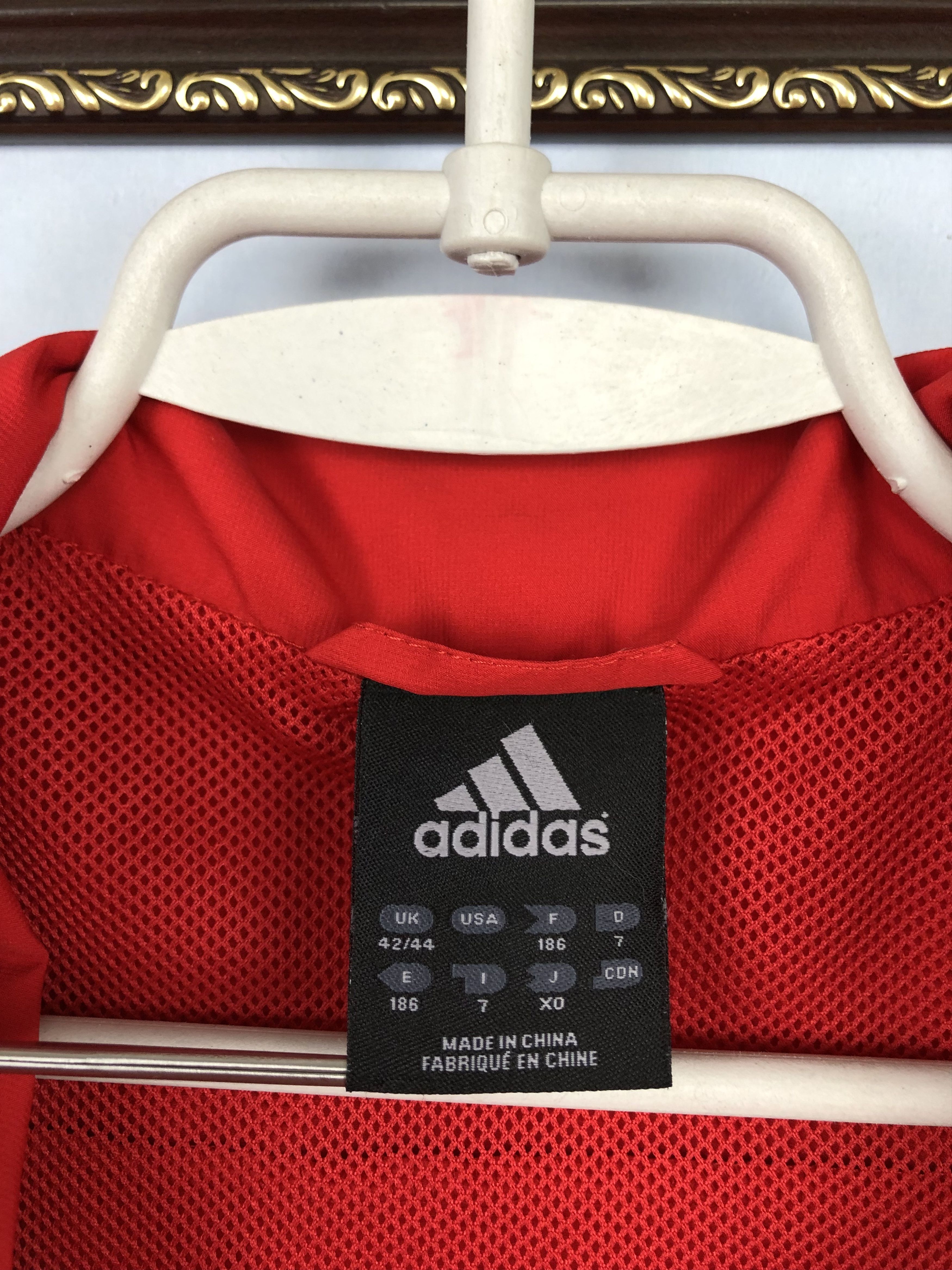 Adidas Vintage Munster Rugby Adidas Jacket Track Top Rare Red Size US L / EU 52-54 / 3 - 10 Thumbnail