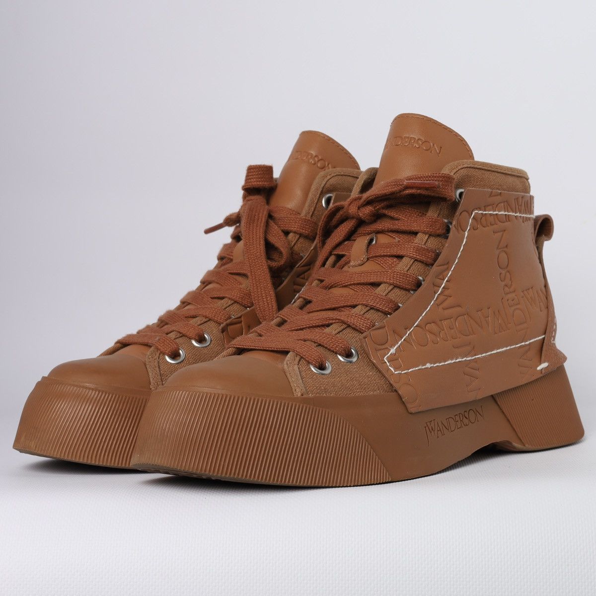 JW Anderson J.W Anderson high Top Brown Sneakers Boots Size US 9 / IT 39 - 1 Thumbnail
