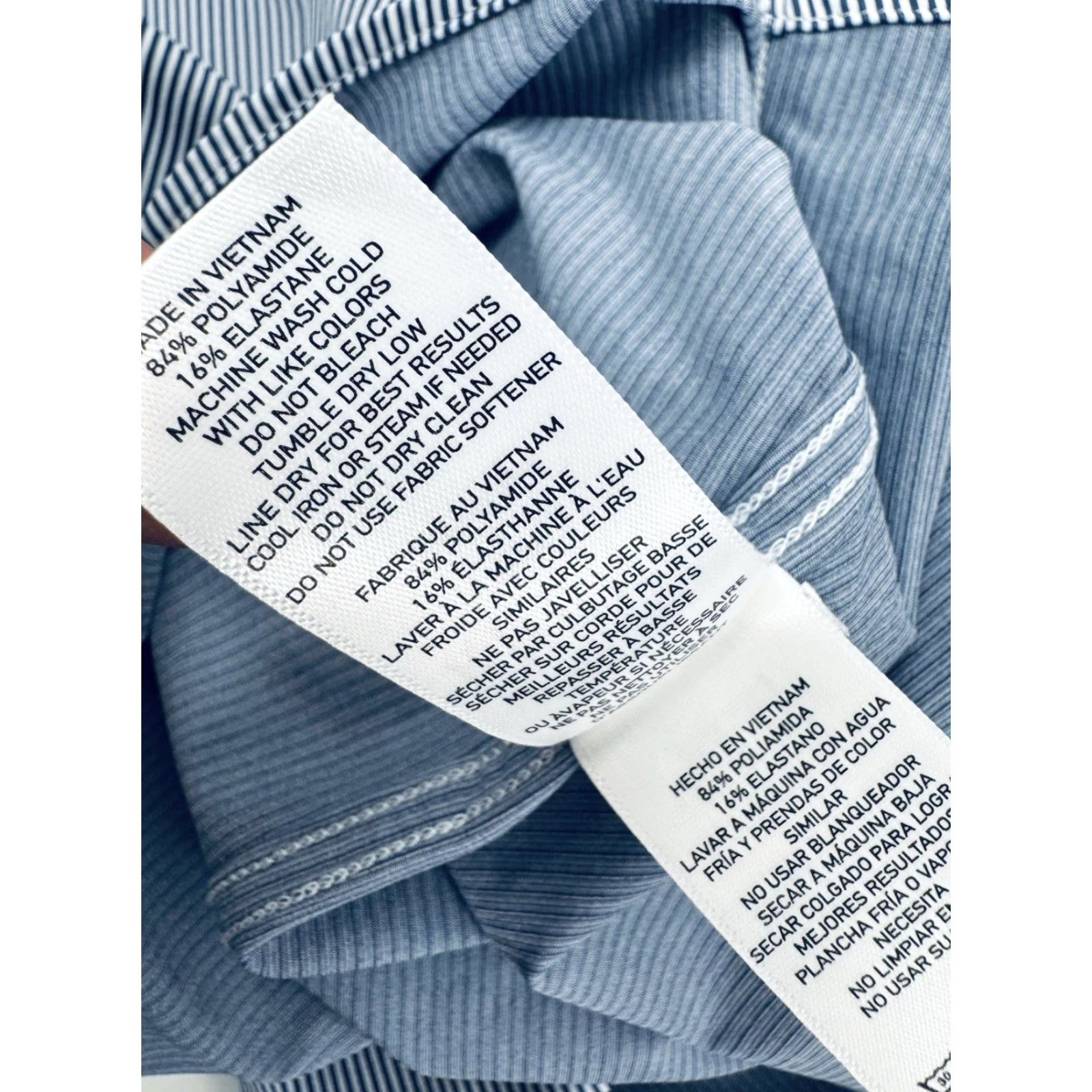 Rhone Rhone - Performance Stretch Striped Shirt Slim Fit Long Sleeve Button-Up L Blue/White Mens Regular XS? Size US L / EU 52-54 / 3 - 6 Thumbnail