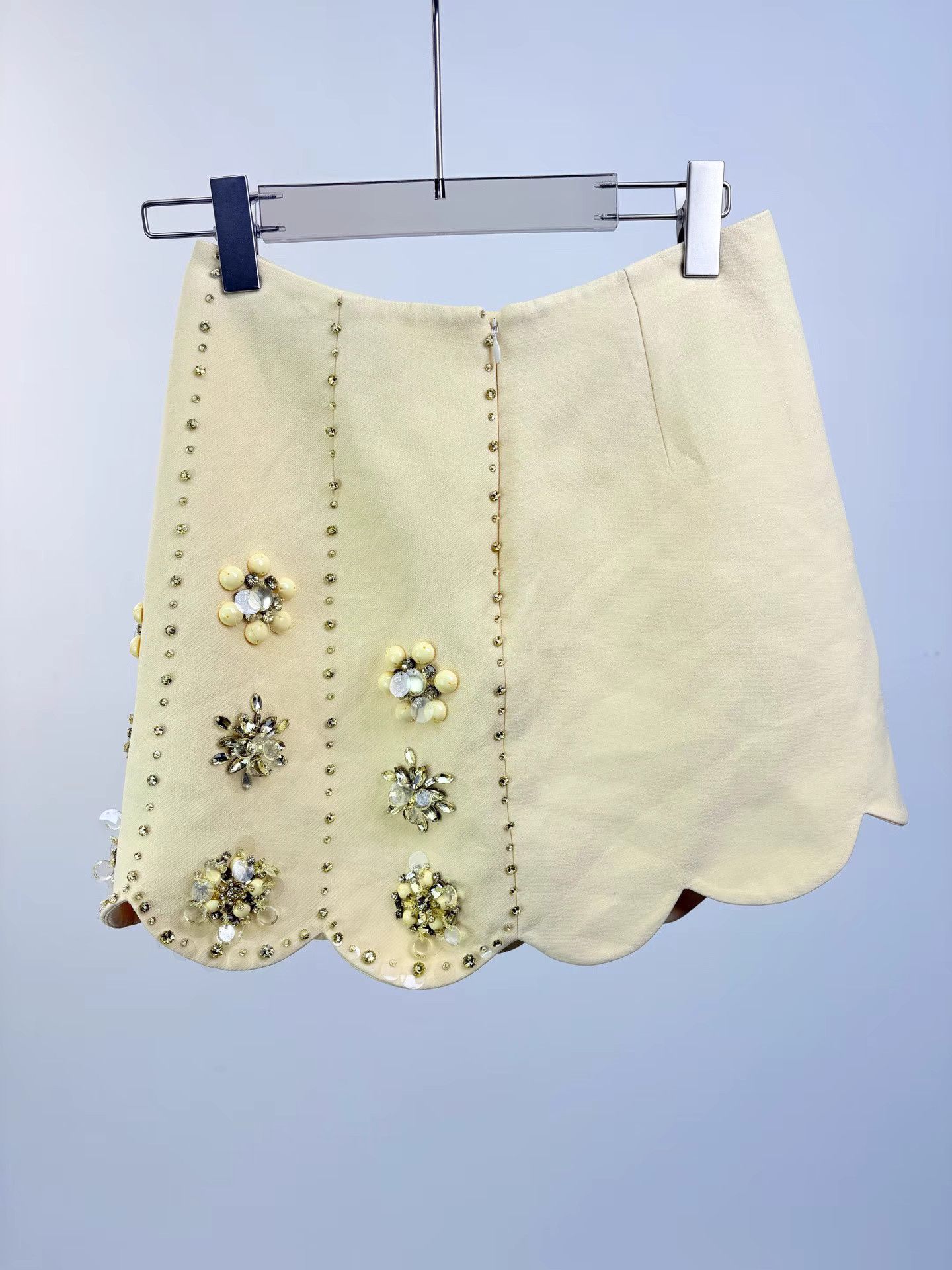 Miu Miu MIUMIU Heavy Crystal Mini Skirt Size 40" / US 18 - 2 Thumbnail
