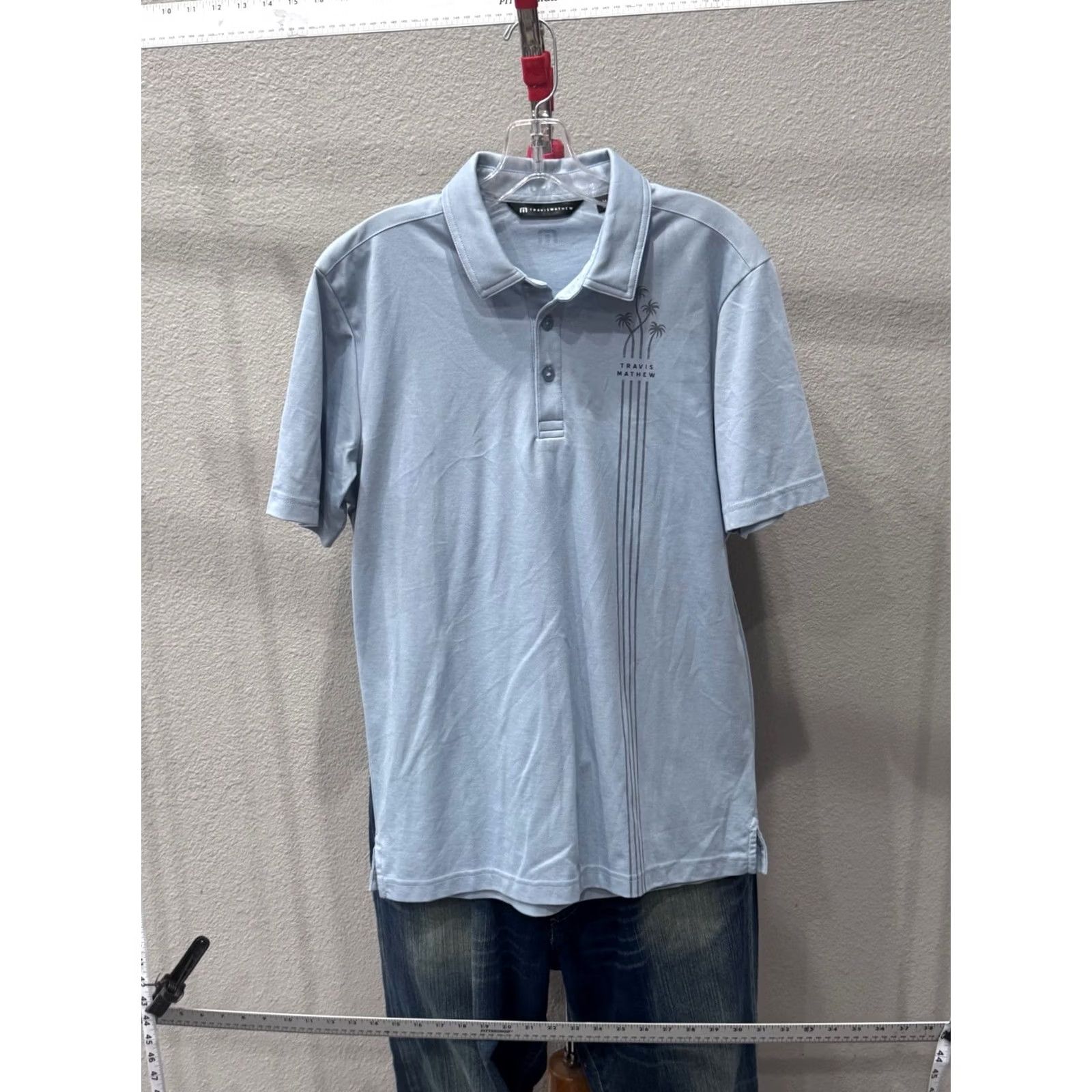 TravisMathew Travis Matthew Gray Palm Tree POLO SHIRT Medium M Mens Long Sleeve Multicolor Polo Shirt Size US M / EU 48-50 / 2 - 5 Thumbnail