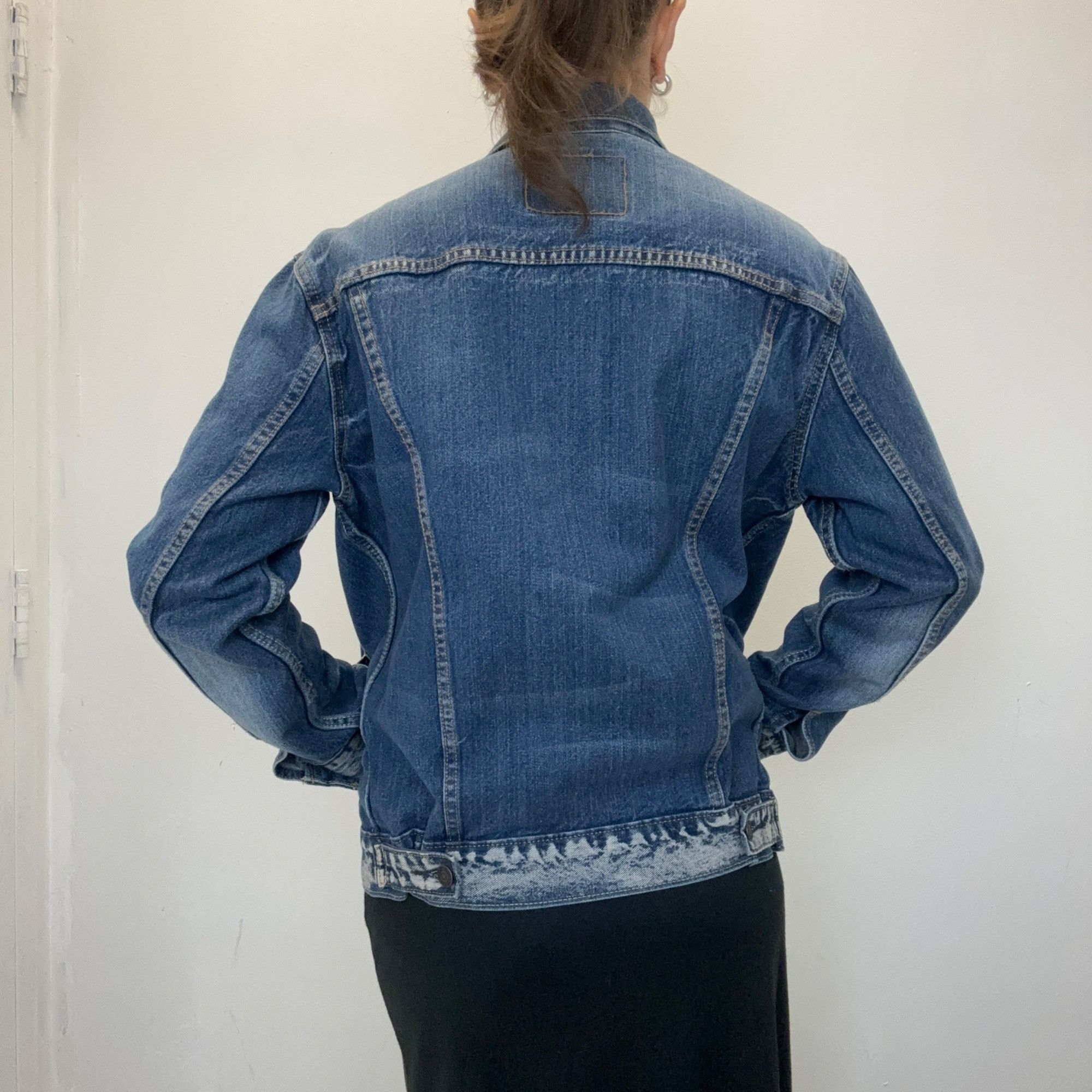 Levi's M - Levi’s Faded Dark Wash Denim Jacket Size US M / EU 48-50 / 2 - 3 Thumbnail