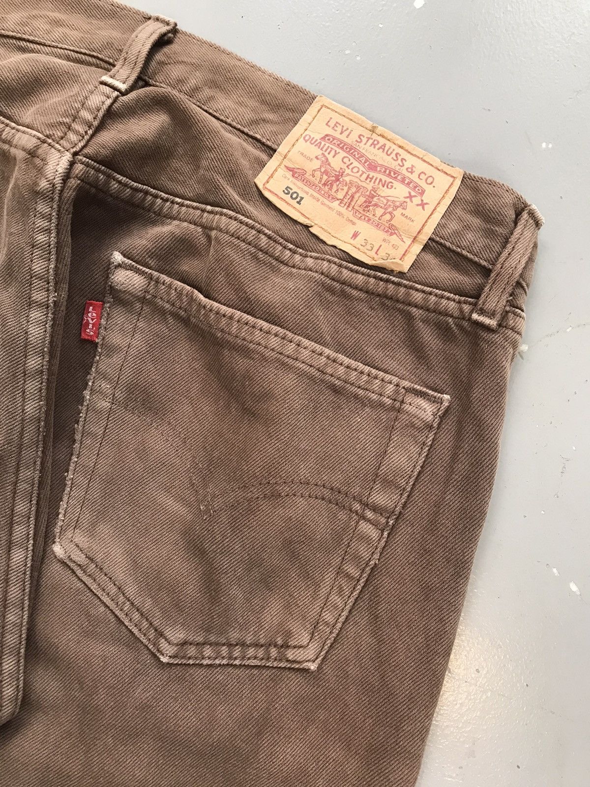 Levi's × Vintage Vintage Levi’s 501 distressed denim Size US 32 / EU 48 - 10 Thumbnail