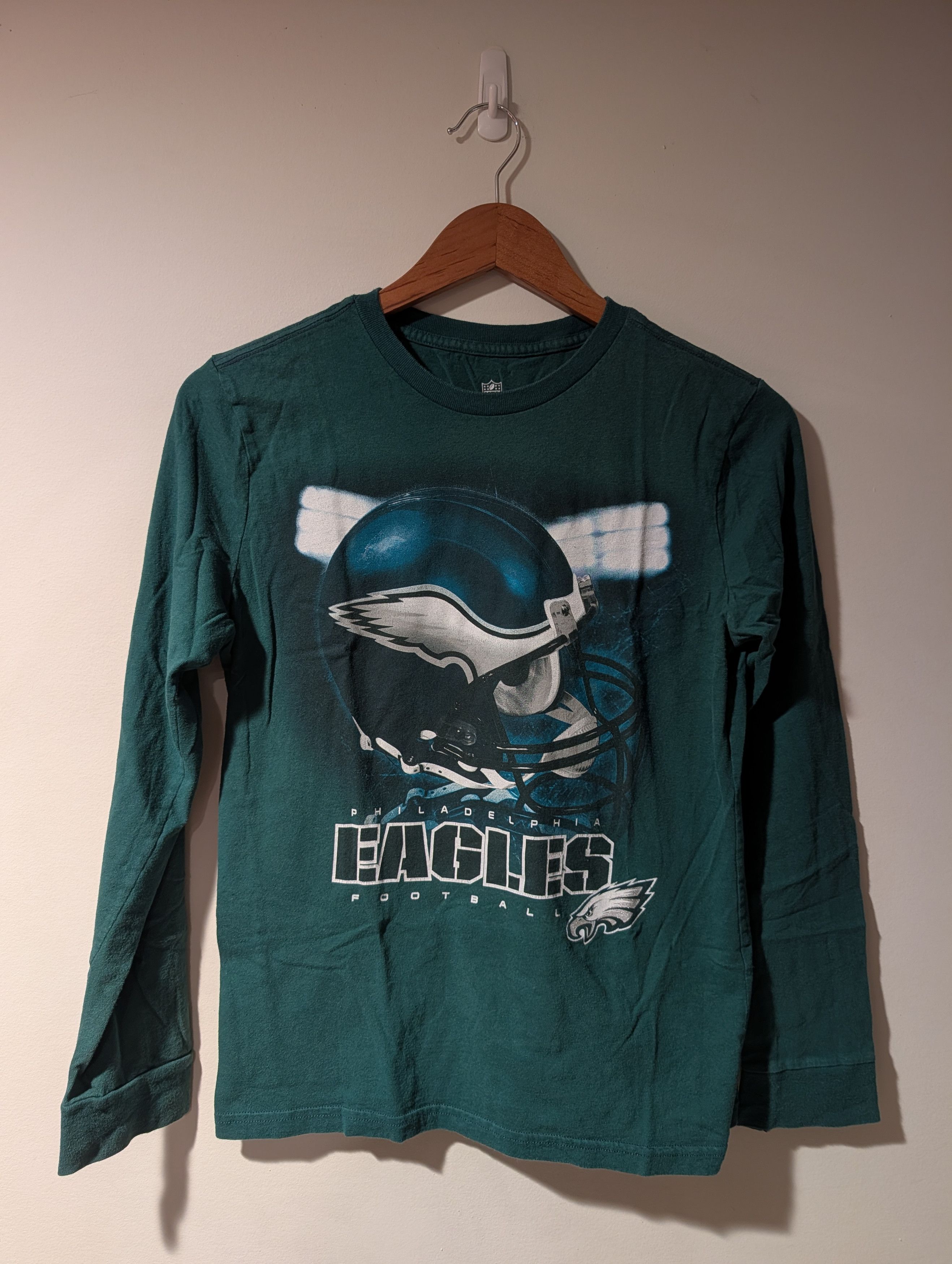 NFL Vintage Philadelphia Eagles Long Sleeve T Shirt KIDS 14/16 Size US L / EU 52-54 / 3 - 1 Thumbnail