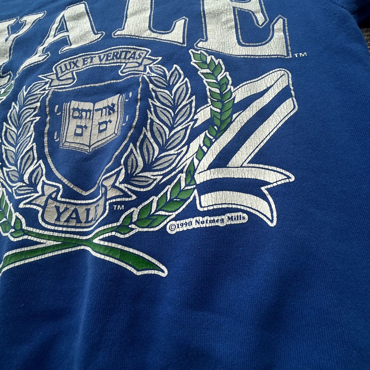Nutmeg Vintage 90’s Yale University Blue Spell-Out Crewneck Size M / US 6-8 / IT 42-44 - 2 Thumbnail