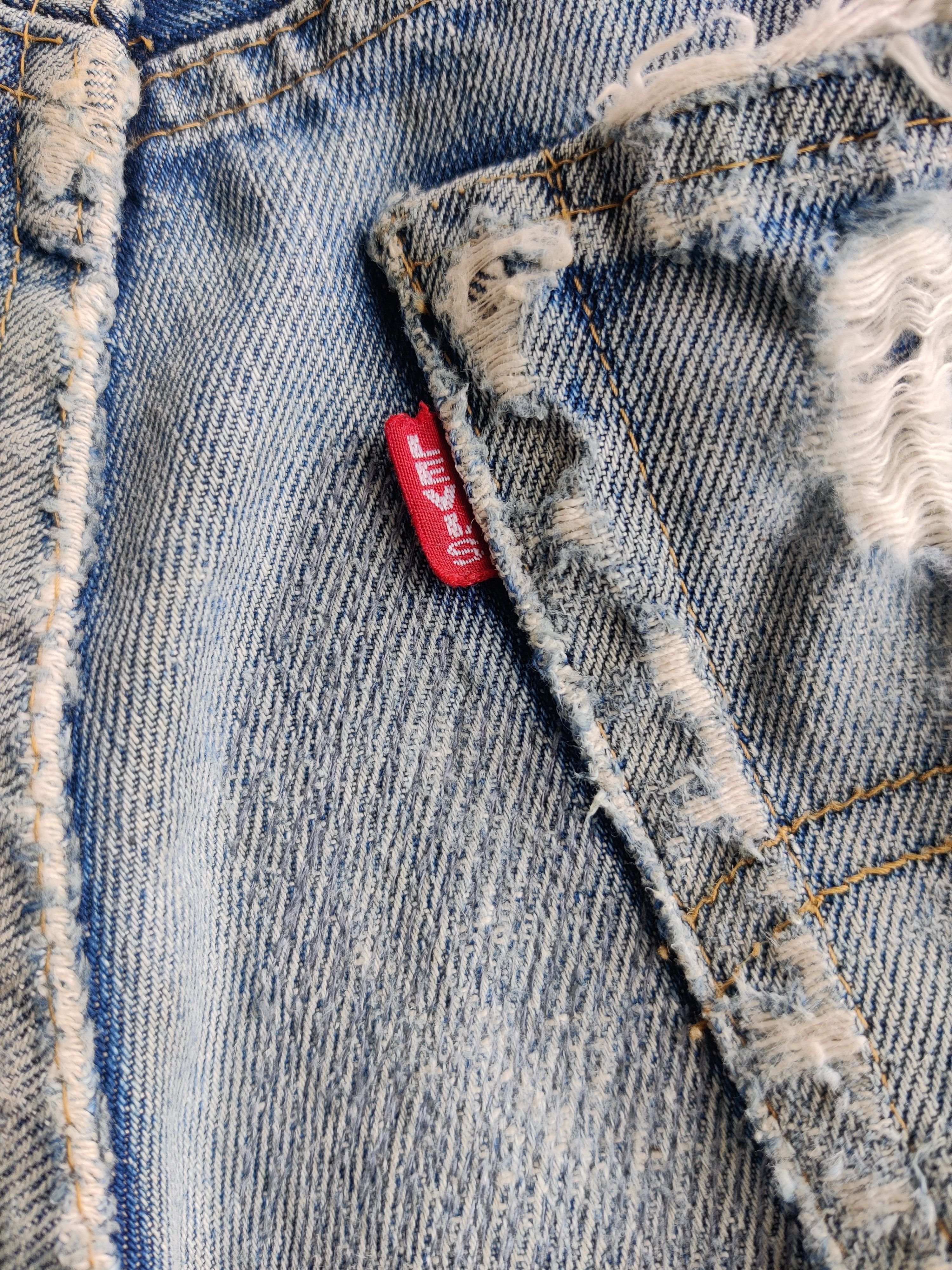 Japanese Brand × Levi's Vintage Clothing Vintage Levi's 702 Big E Selvedge Buckle Back Grunge Size US 30 / EU 46 - 8 Thumbnail
