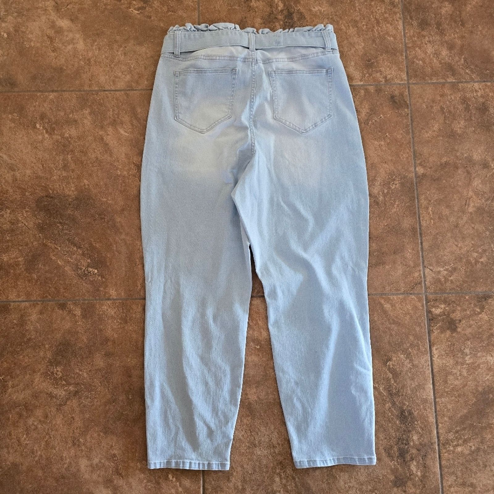 Other Light Denim | NY&C | Soho Paperbag Jean Size 36" / US 14 / IT 50 - 2 Thumbnail