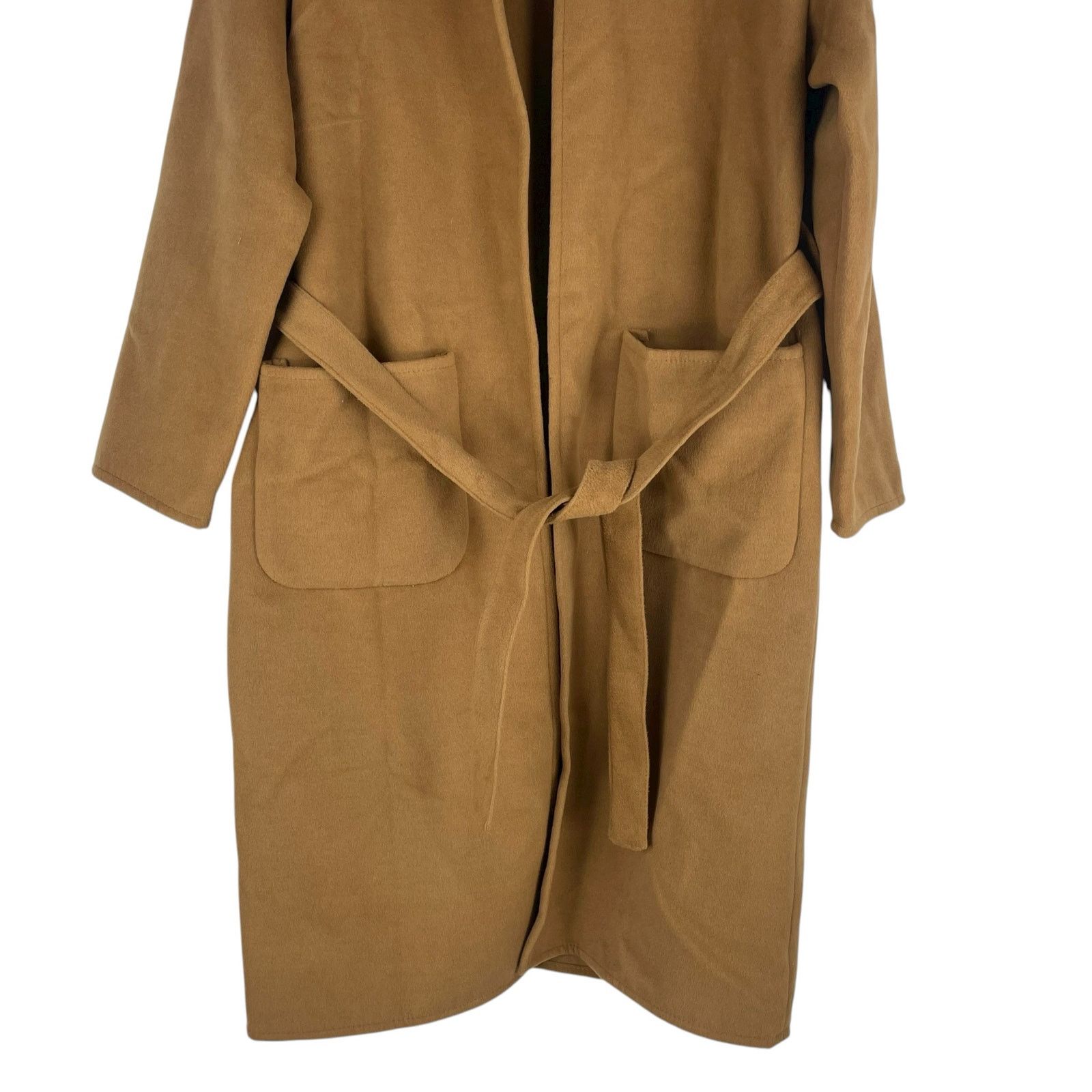 Loft Ann Taylor LOFT Belted Pocket Wrap Coat Jacket Size XS/S Size XS / US 0-2 / IT 36-38 - 5 Thumbnail