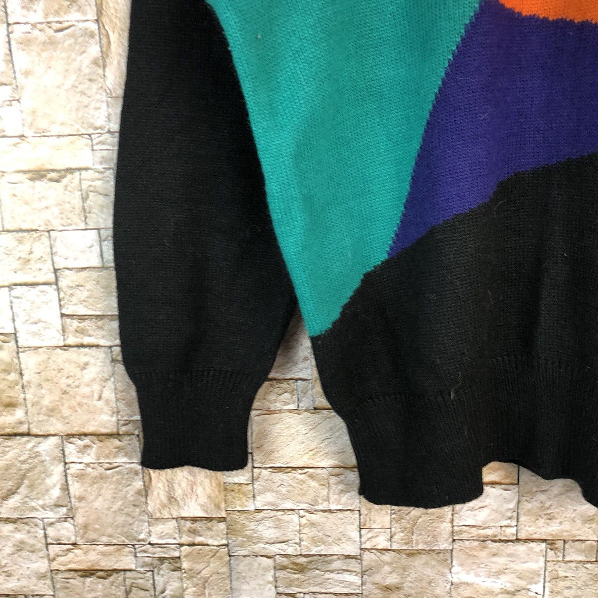 Homespun Knitwear × Japanese Brand Bell House Black art design Knitwear sweatshirt #A855 Size M / US 6-8 / IT 42-44 - 7 Thumbnail