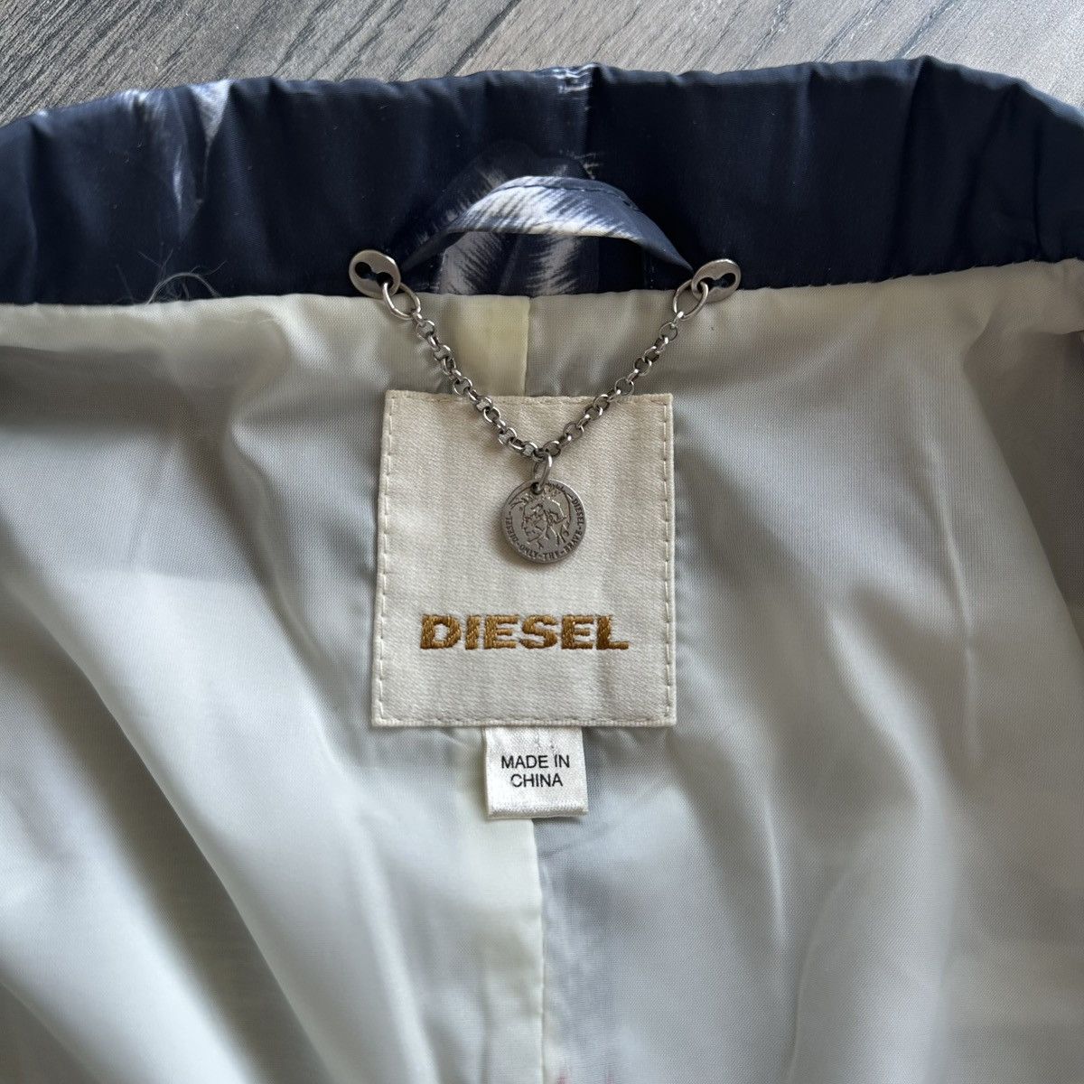 Diesel DIESEL Floral Print Ocean Blue Sport Jacket Size 40R - 4 Thumbnail