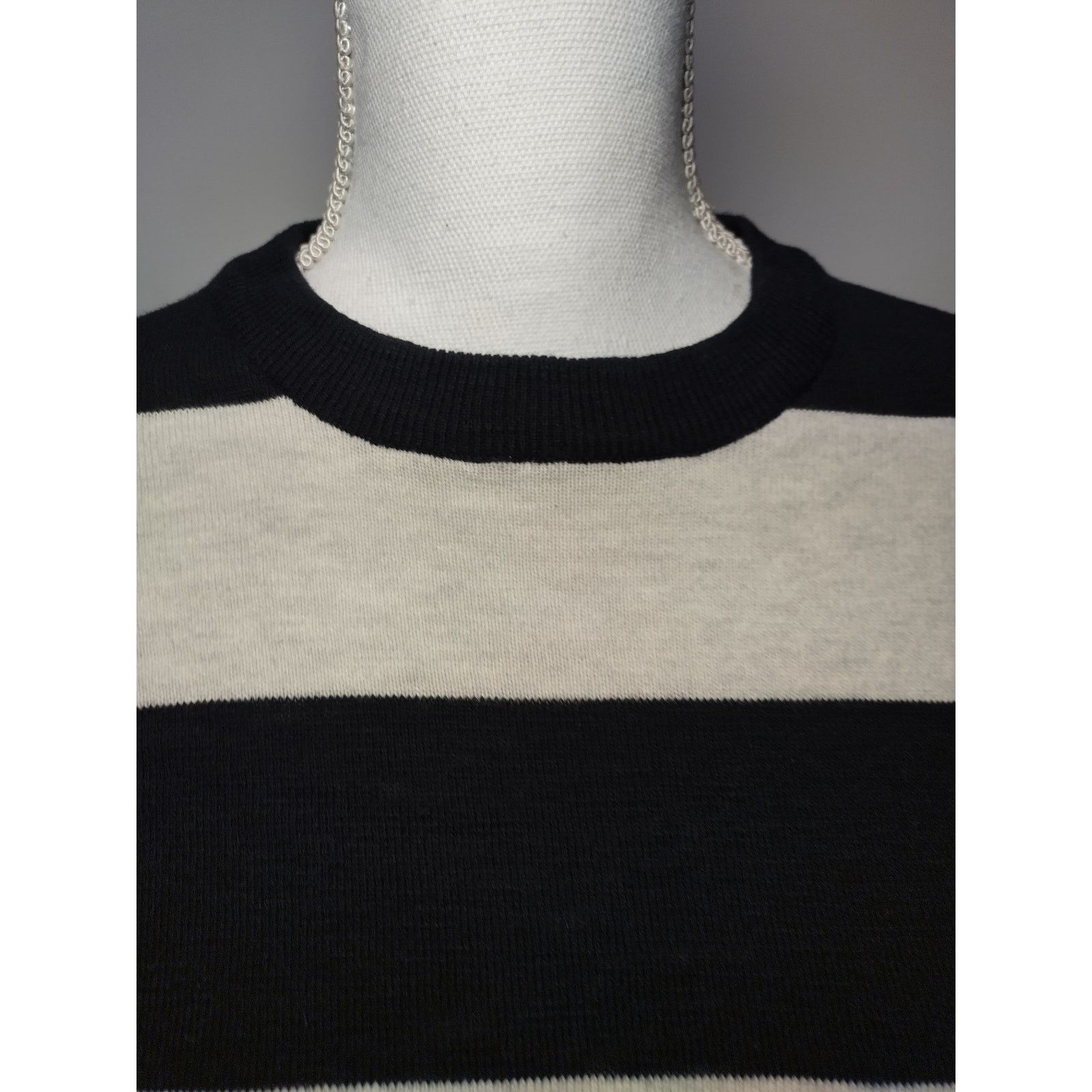 H&M H&M Womens Sweater Long Sleeves Crew Neck Knit Striped S Size S / US 4 / IT 40 - 2 Thumbnail