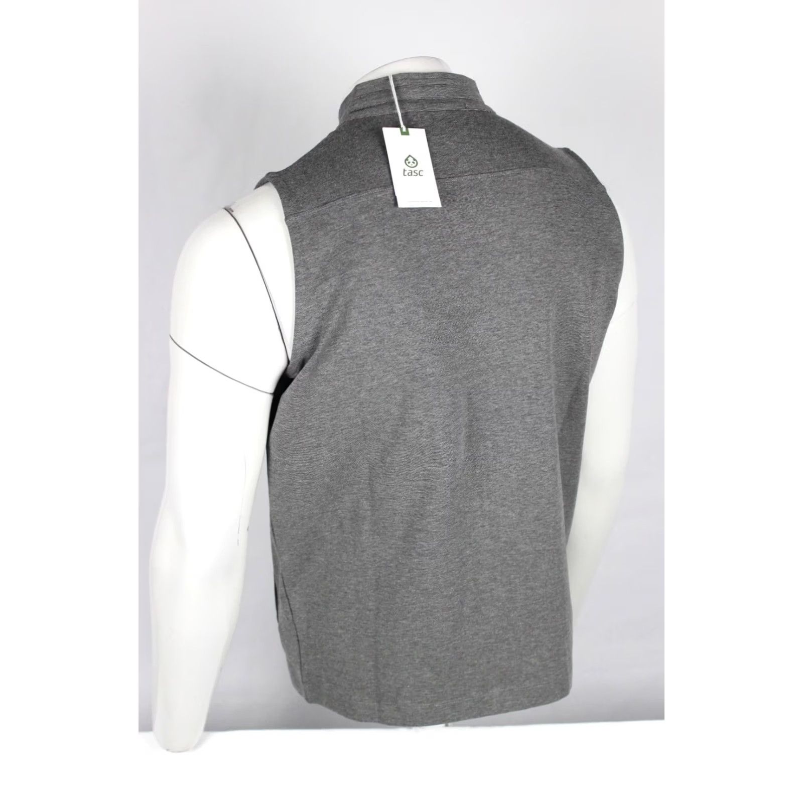 Vintage Tasc Men's Motion Vest Full Zip M Medium Charcoal Heather Gray Size US M / EU 48-50 / 2 - 2 Thumbnail