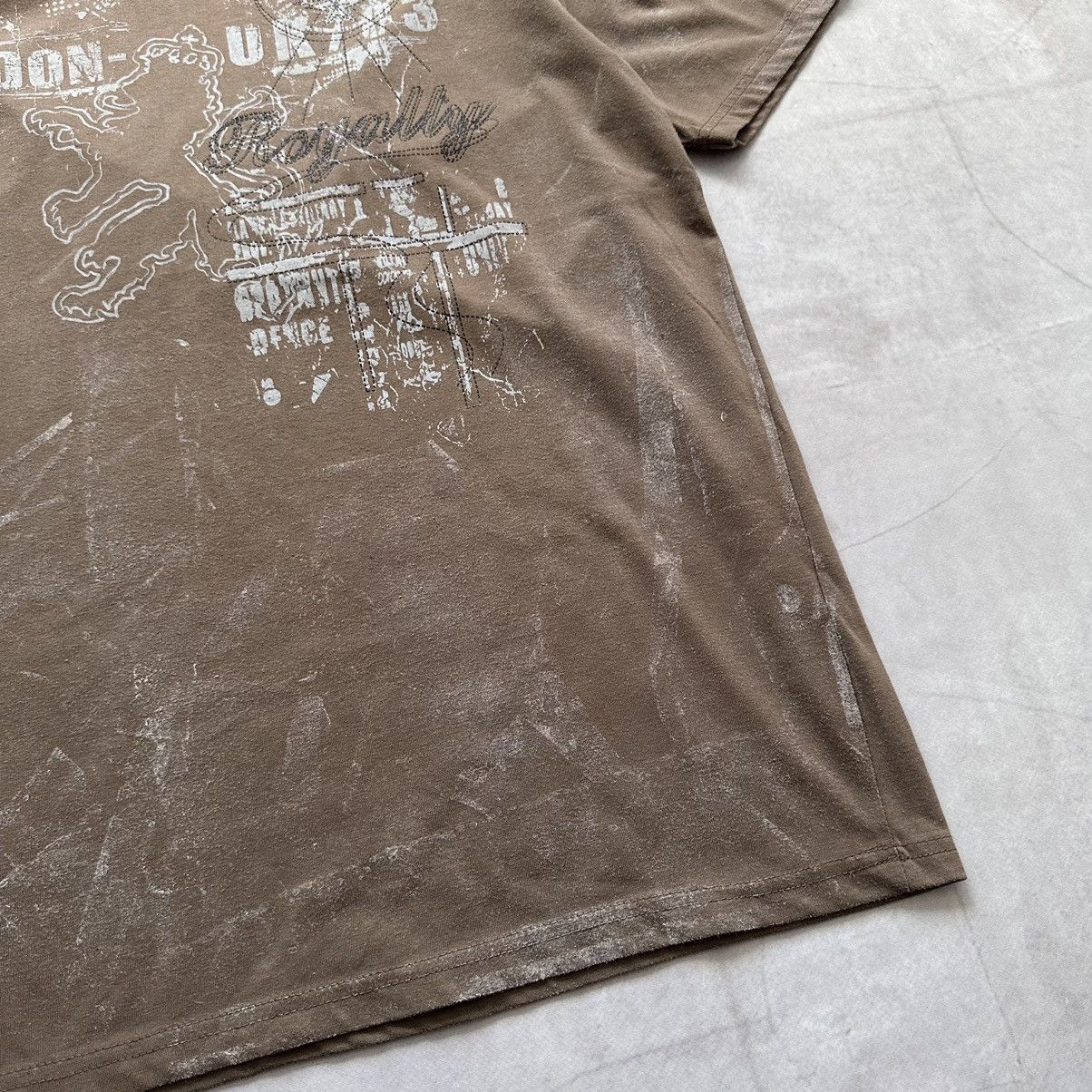 Hysteric Glamour × If Six Was Nine × Le Grande Bleu (L.G.B.) Y2K British Lion Poem Hysteric Glamour Vibe Painted T Shirt Size US XL / EU 56 / 4 - 7 Thumbnail