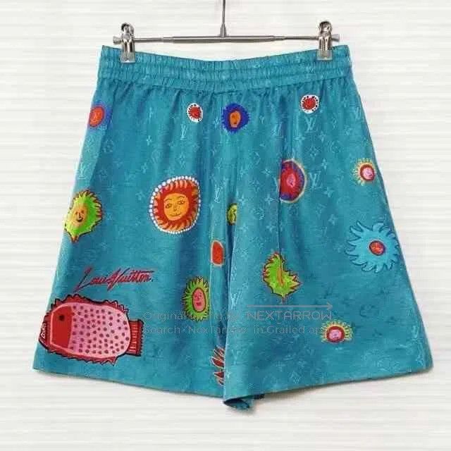 Louis Vuitton LOUIS VUITTON x Yayoi Kusama SS23 Face Print Shorts. Size 33" - 2 Thumbnail