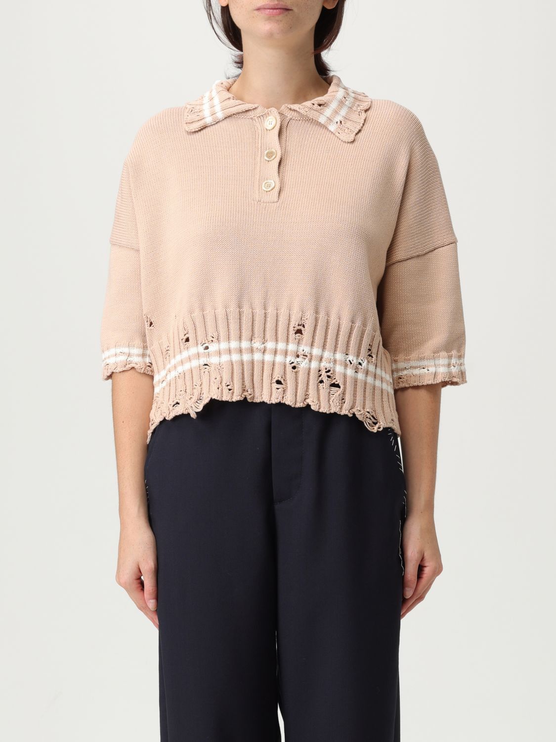 Marni Marni Polo Shirt Woman Pink Size XS / US 0-2 / IT 36-38 - 1 Thumbnail